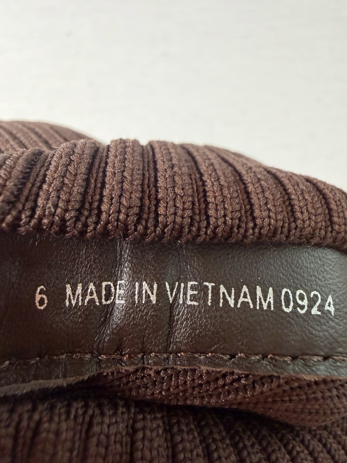 Everlane The Glove Boot Rib Knit Ankle Sock Boots Size 6 Brown ReKnit Block Heel