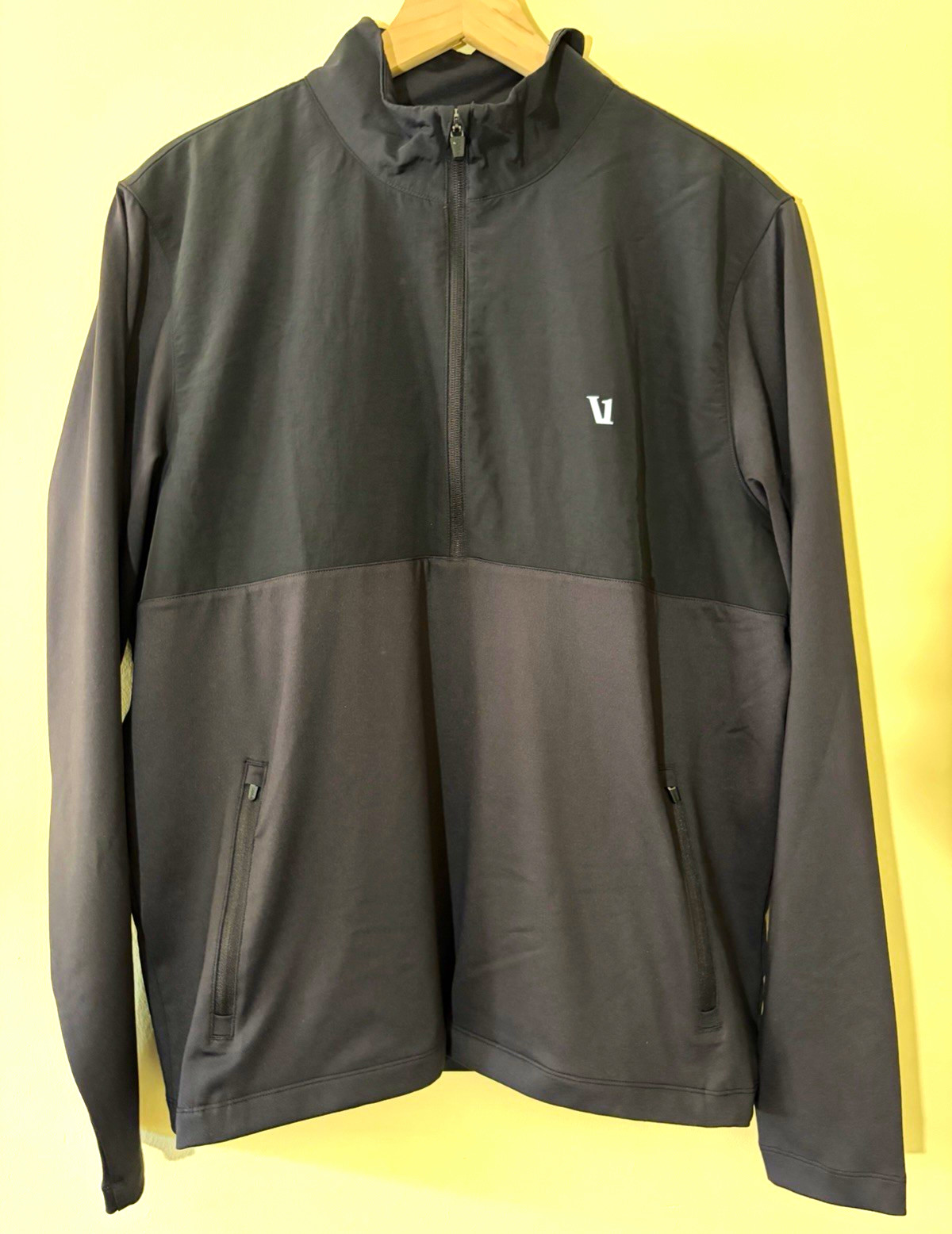 Vuori Sunday Element Half Zip Track Black Jacket Men’s Size L