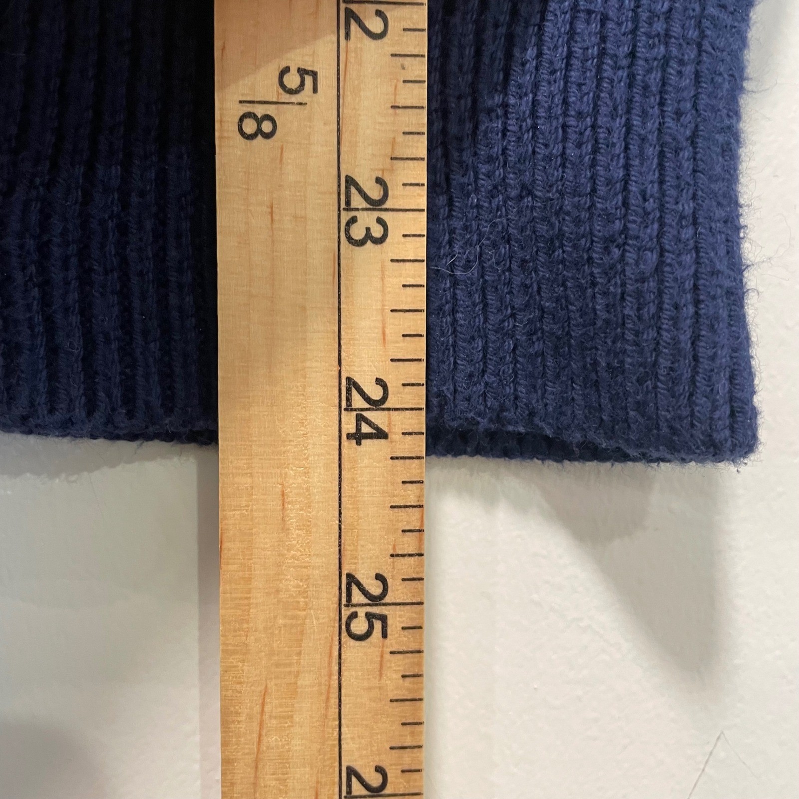 Banana Republic Mens Navy Blue Shaker Stitch Cotton Crewneck Sweater Size M