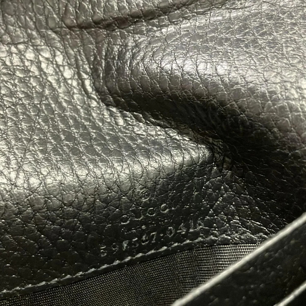 GUCCI GG Marmont/GG Plus/GG Supreme 598587 Black Beige Khaki PVC Leather