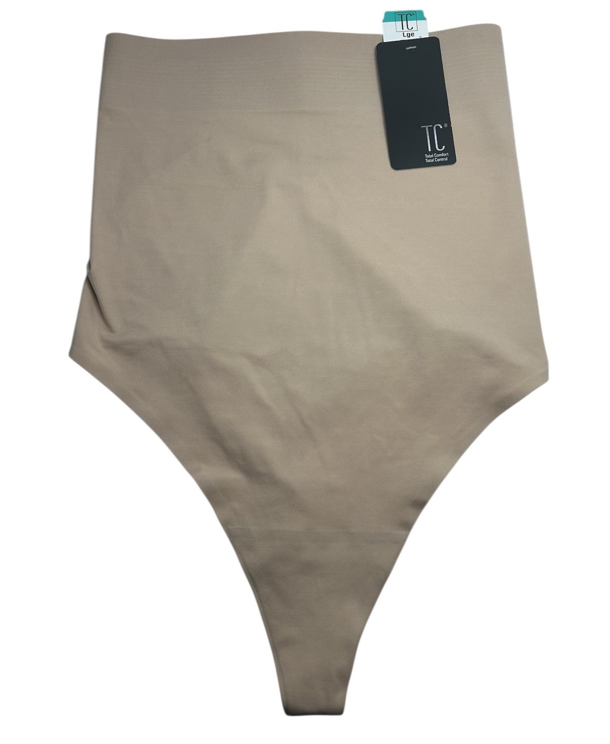TC Intimates Womens Sleek Essentials Firm Control High-Waist Thong Panty Size L