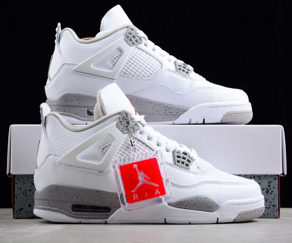 Jordan 4 Retro “White Oreo ” Men’s Basketball Shoes Mid Top