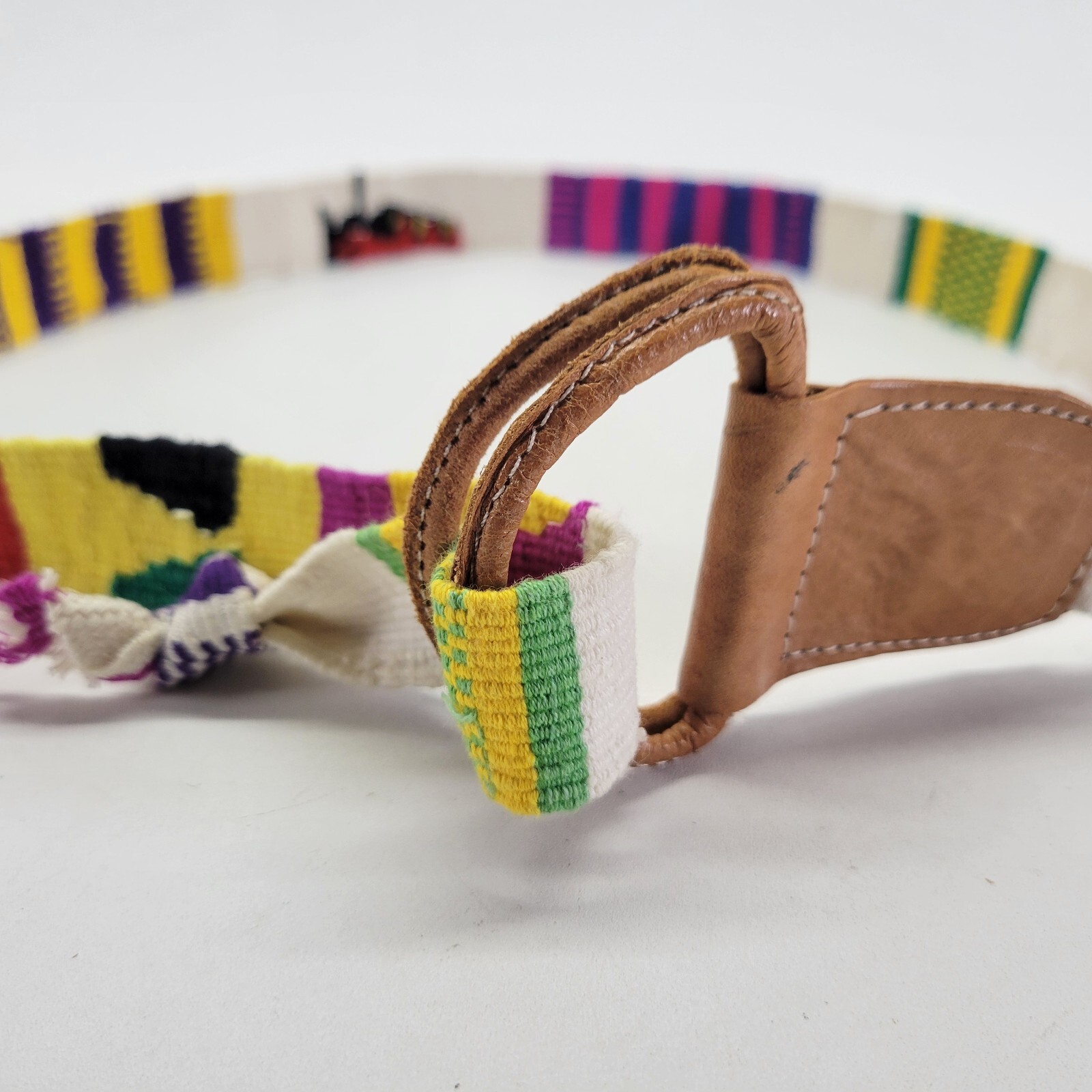 D Ring Tapestry Belt 30 32 34 Woven Cinch