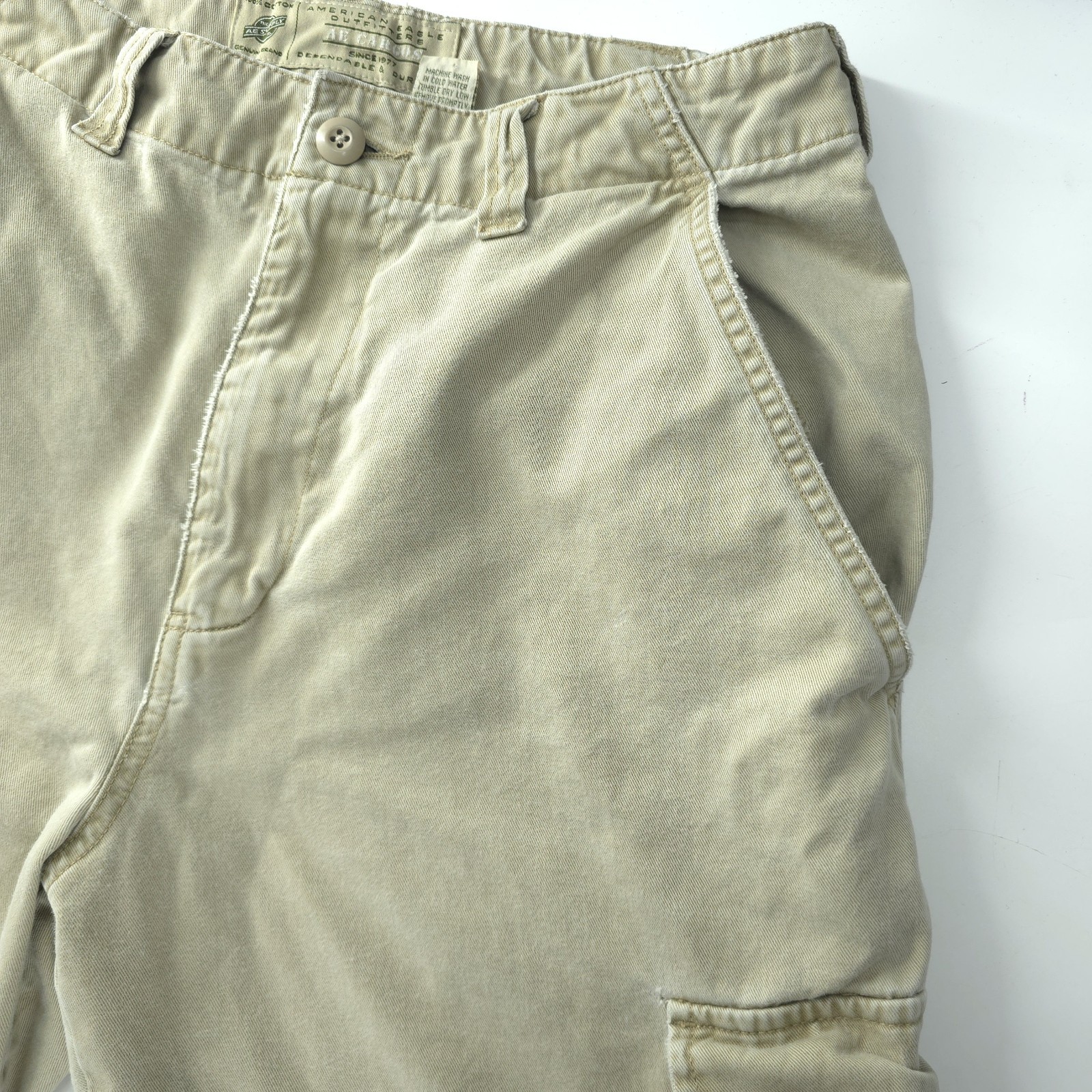 Vintage American Eagle Cargo Pants 30×30 Mens Cotton Y2k Military Actual 30×28