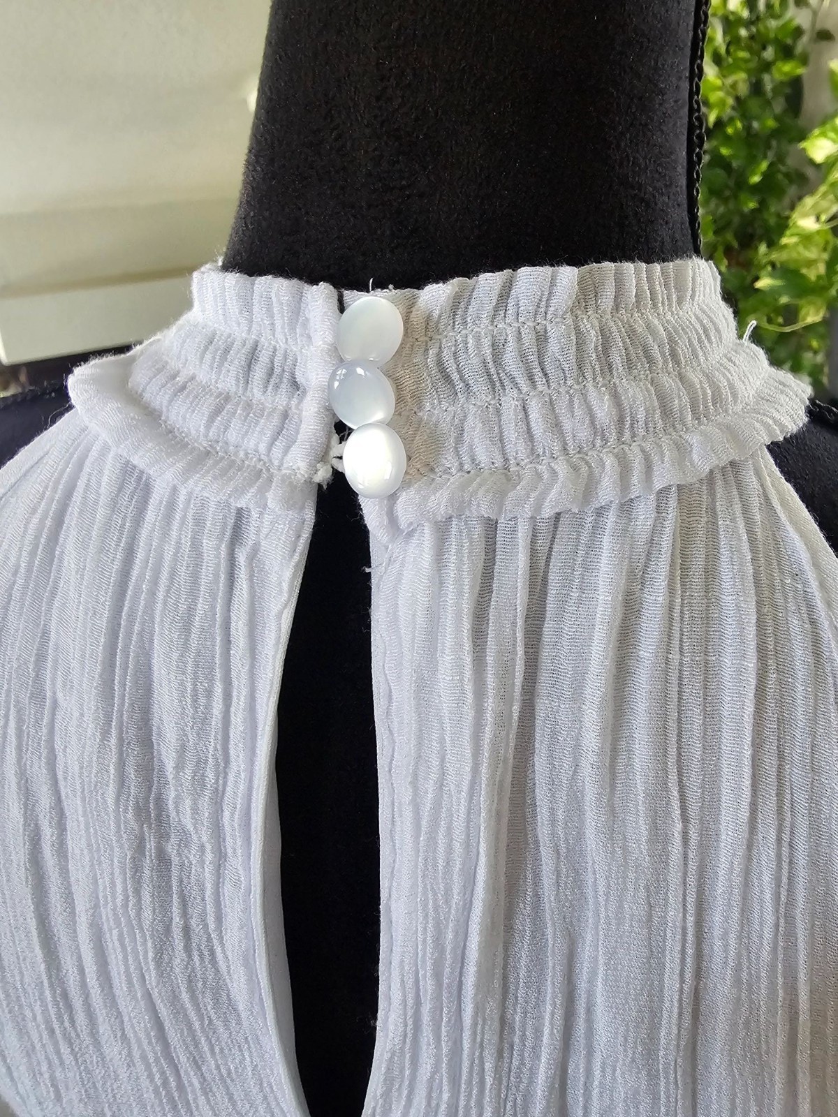 MILLE GABRIELLE White Halter Maxi Dress Small
