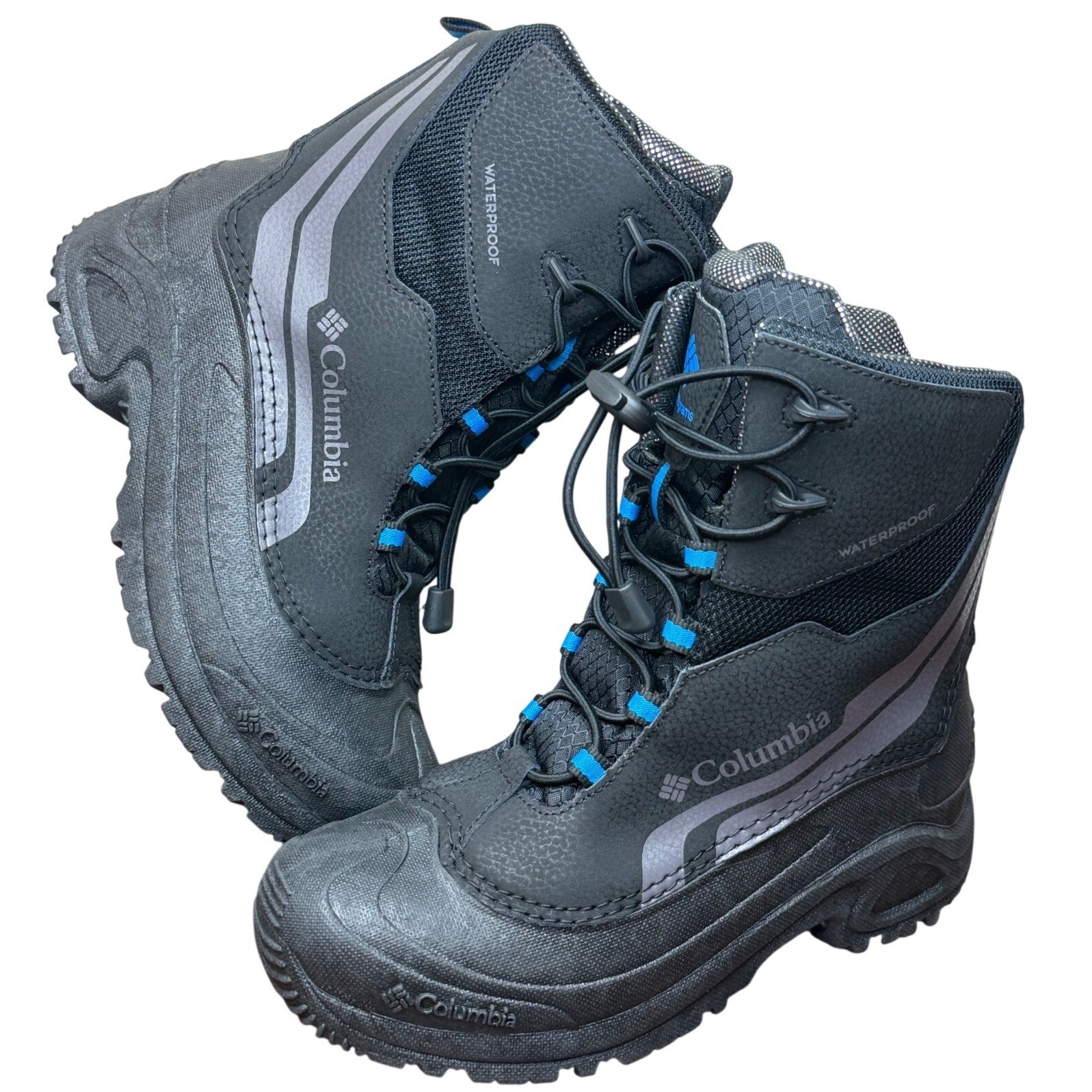 Columbia Bugaboot Celsius Waterproof 400g Insulated Snow Boots Black Youth 5