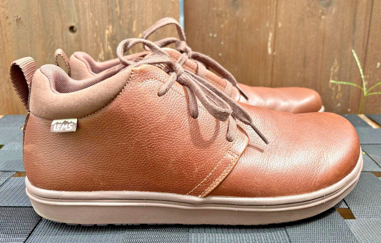 LEMS Men’s Shoes LEMS-37 Chukka Grip Leather Chesnut US 10.5