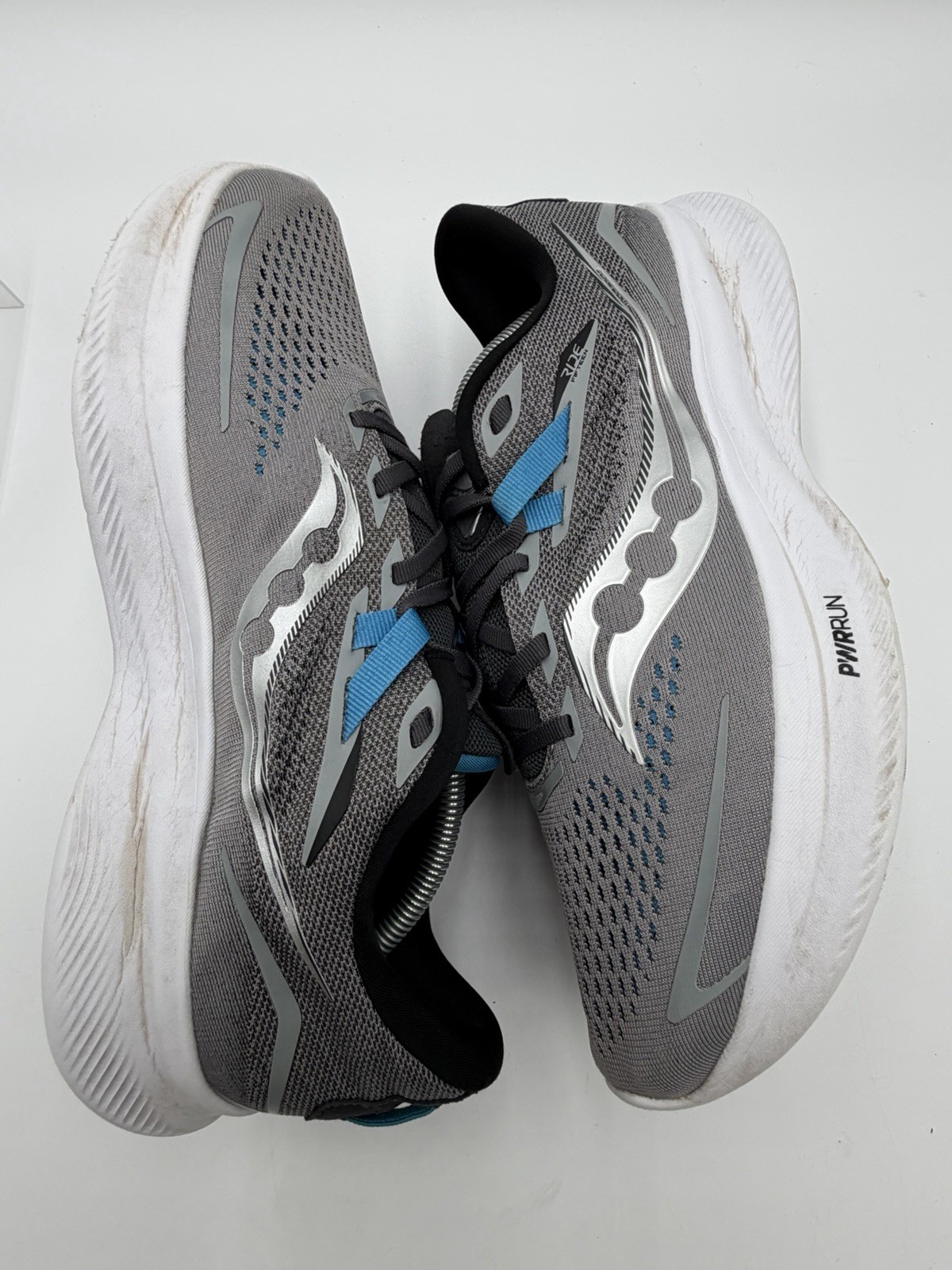 Saucony Ride 15 Men’s Size 11 Running Grey Blue Running Shoes