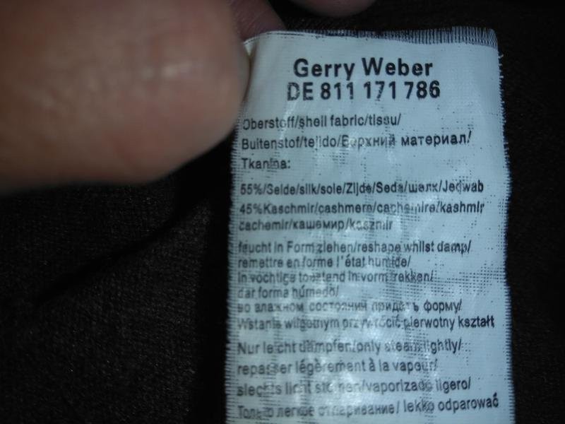 women silk and cashmere sweater grey cashmere 36