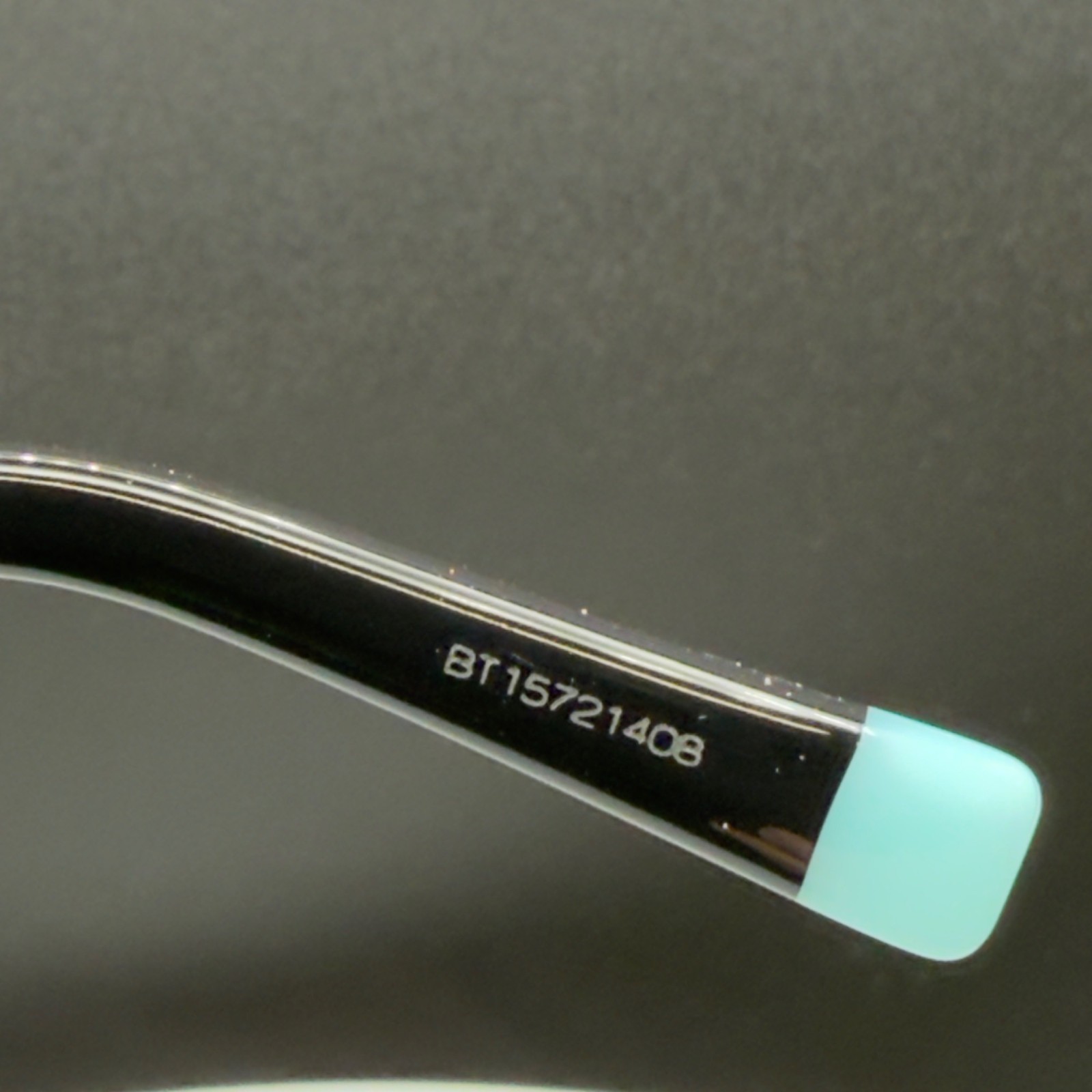 Tiffany & Co TF 4175B 8285/9S Black Cat Eye Sunglasses Blue Lens 55 19 140 READ