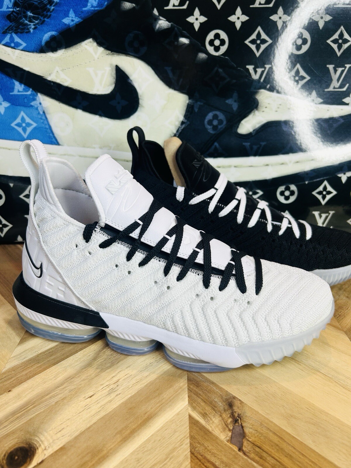 2 Pairs NIKE LEBRON XVI 16 BHM EQUALITY Home And Away Men’s 12 BQ5969 100 101