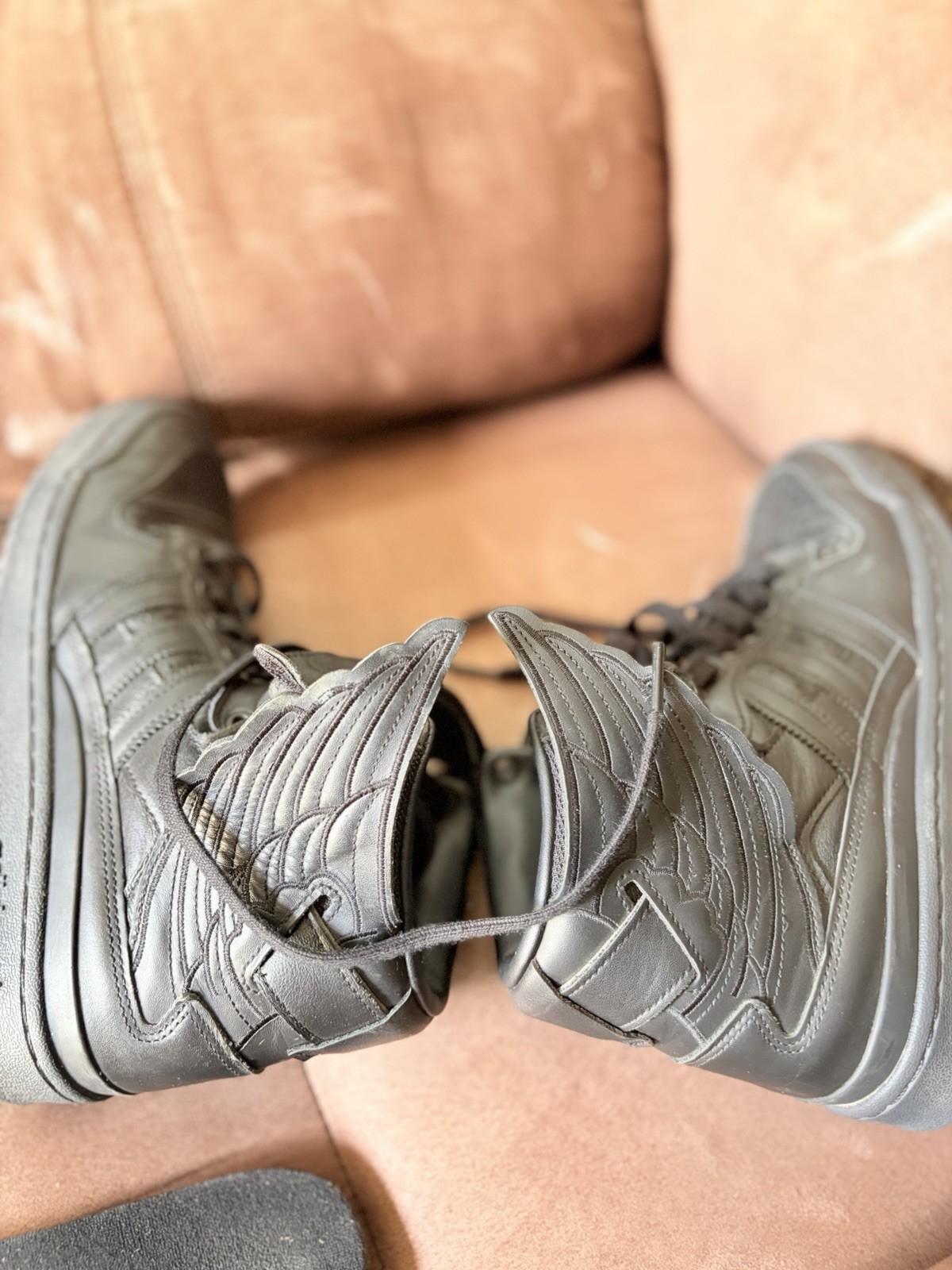 adidas x Jeremy Scott JS Wings Black Shoes 7.5 Men’s Size 9 Woman’s