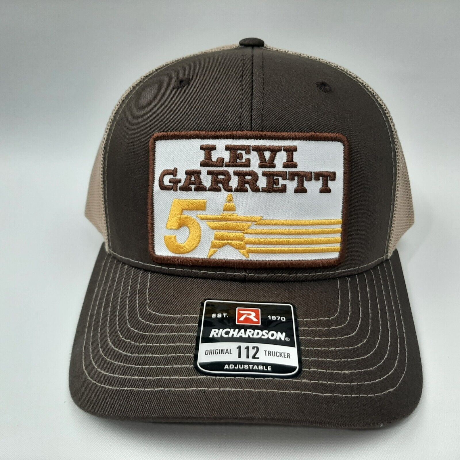 Levi Garrett Embroidered Patch Richardson 112 Trucker Cap Hat Mesh Snapback Brow