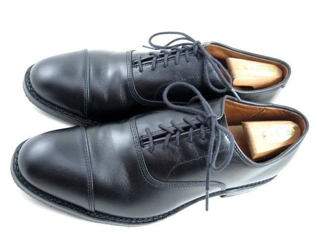 Allen Edmonds “PARK AVENUE” Cap-Toe Oxfords 8.5 E BLACK Comb Tap Sole (795N)