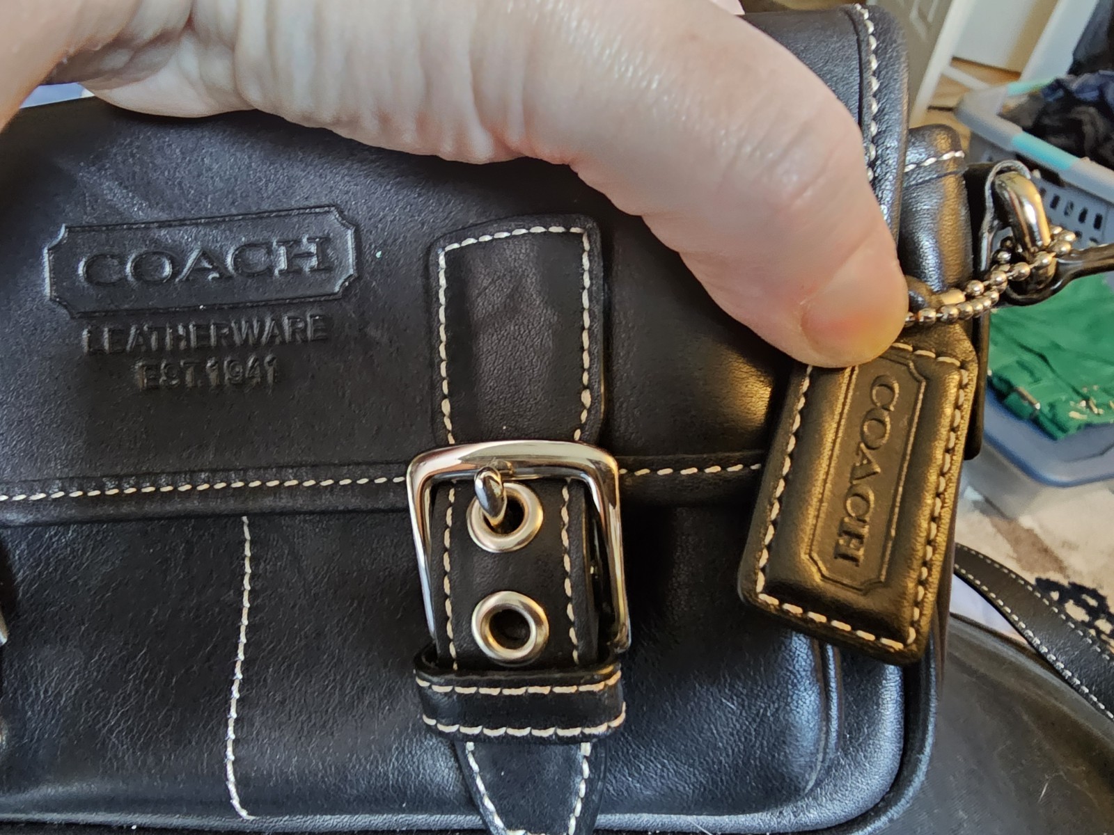 Black Coach Bleeker Crossbody 2000s Y2K