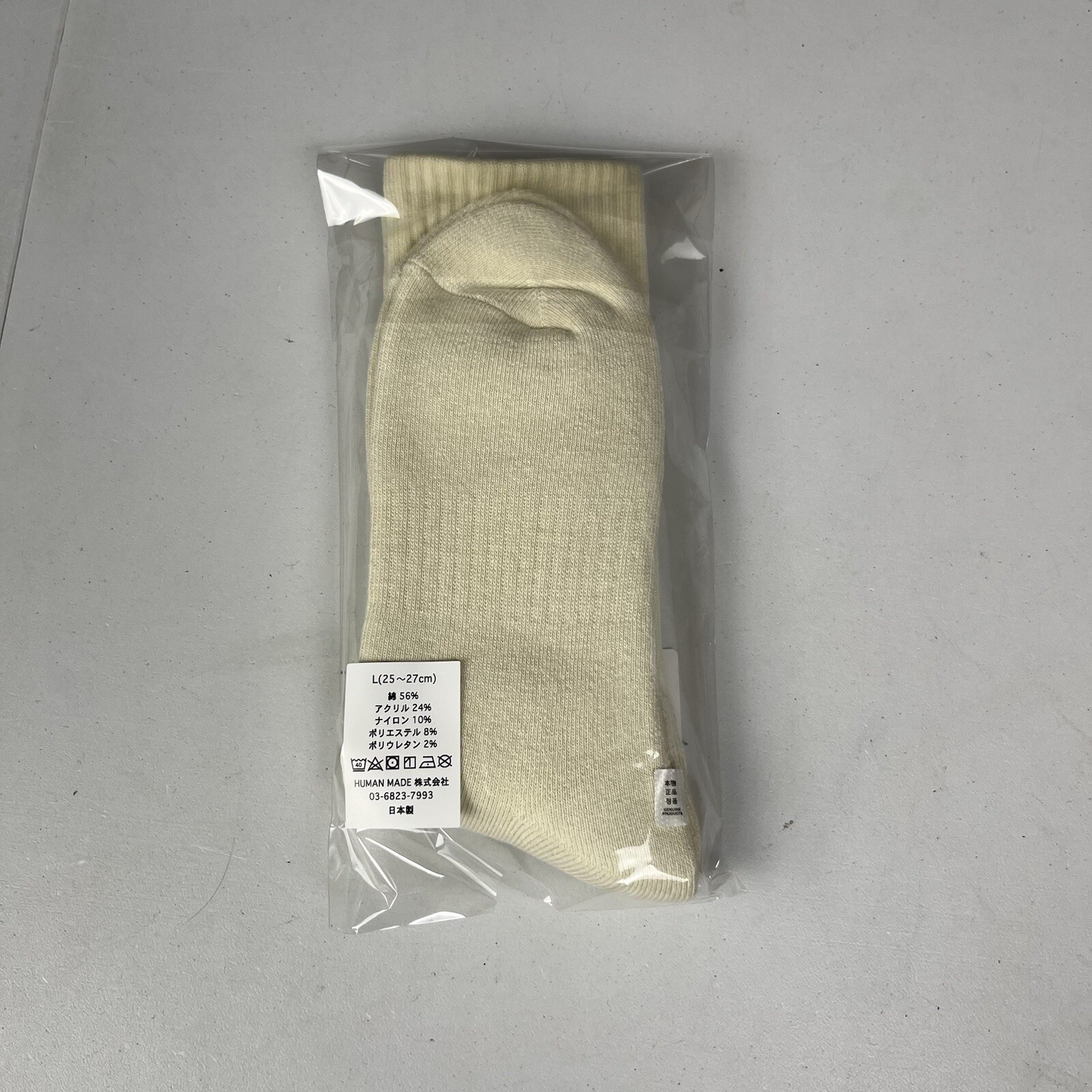 Cactus Plant Flea Market CPFM White Socks (Large 25-27cm), Made In Japan