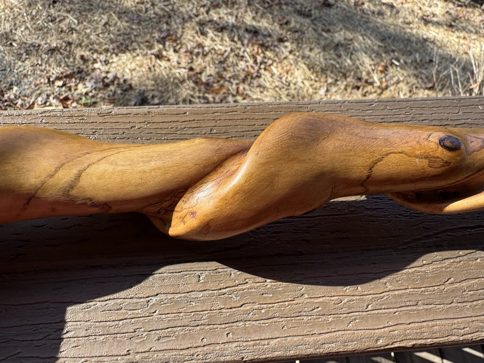 Vintage Handmade TWISTED Walking/Hiking Stick 45 Inches Tall Smoky Mountains