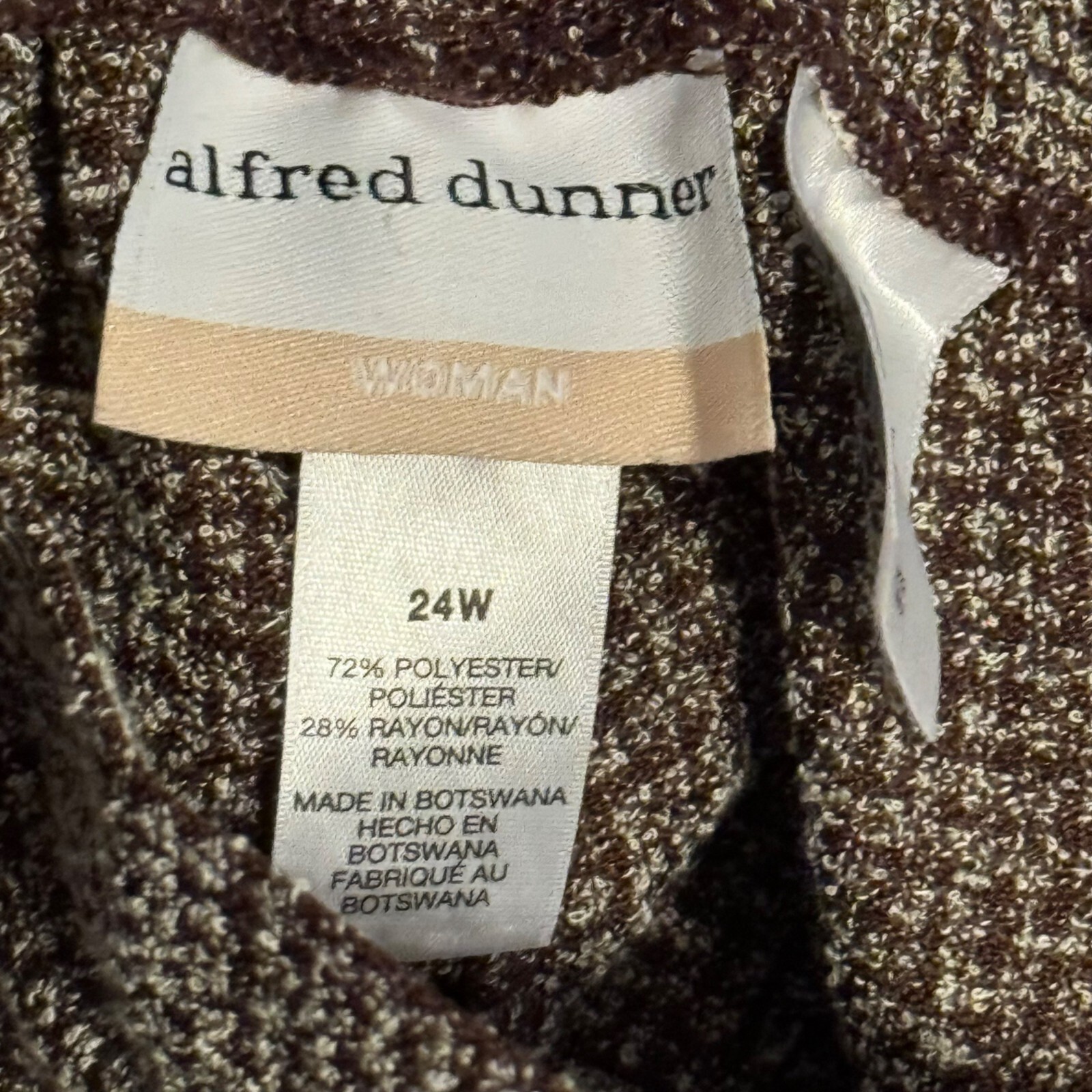 Alfred Dunner Womens Proportioned Short Pants Size 24W Polyester Rayon pants