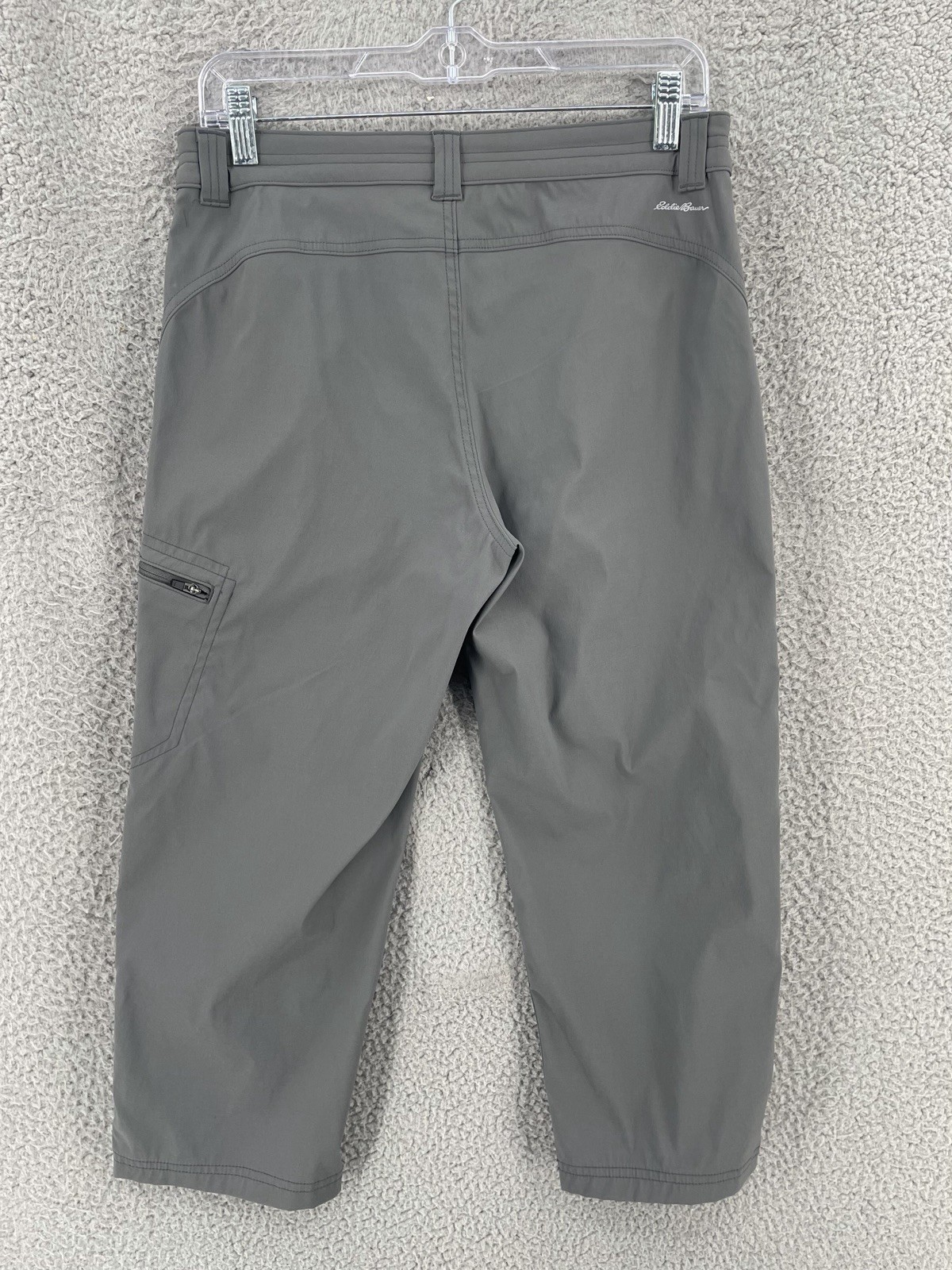 Eddie Bauer Rainier Capri Hiking Pants Chino Women’s Size 4 Nylon Gray 11938