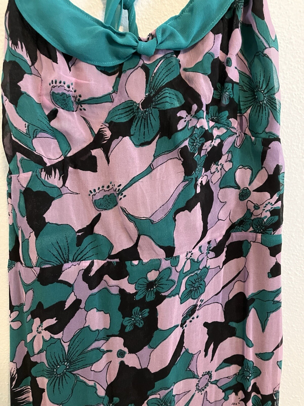 For Love & Lemons Blue Maritza Floral Maxi Dress Size Medium Purple Black NWT