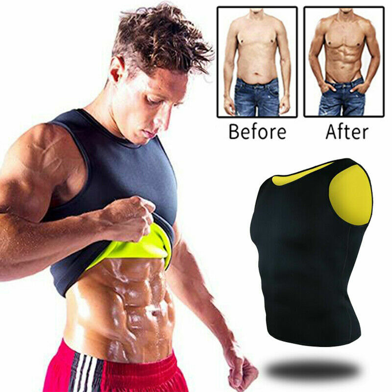 Men’s Body Shaper Vest For Slimming Tummy Waist lose Weight Compression Shirt US