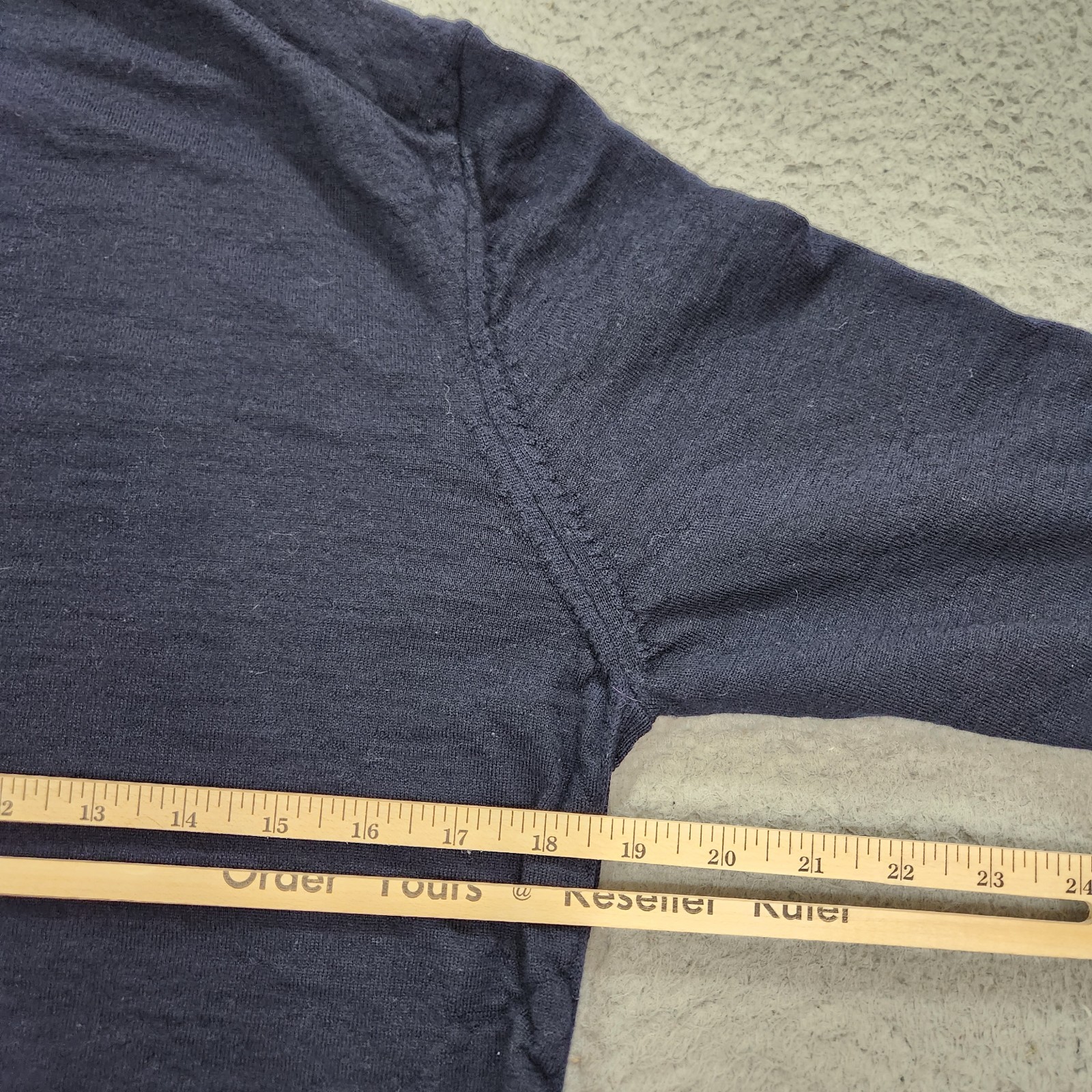 Hugo Boss Sweater Mens Large Blue Musso Turtle Neck Virgin Wool Yarn Fits Medium