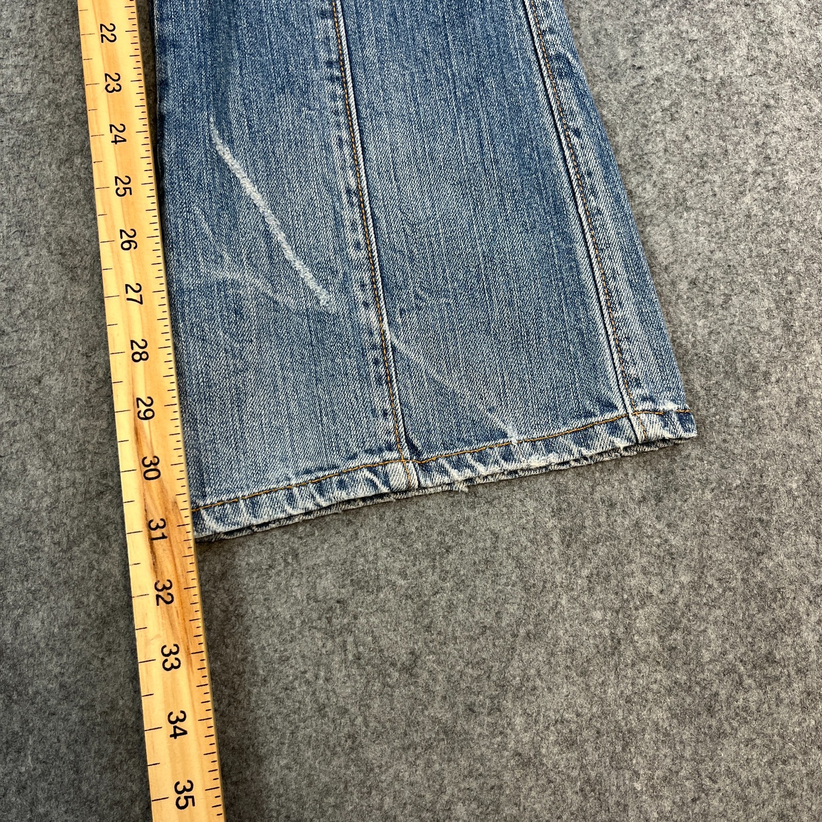 D&G Womens Jeans Bootcut Flare 24 32 UK 6 Low Rise Panel Vintage Italian Y2K 00s