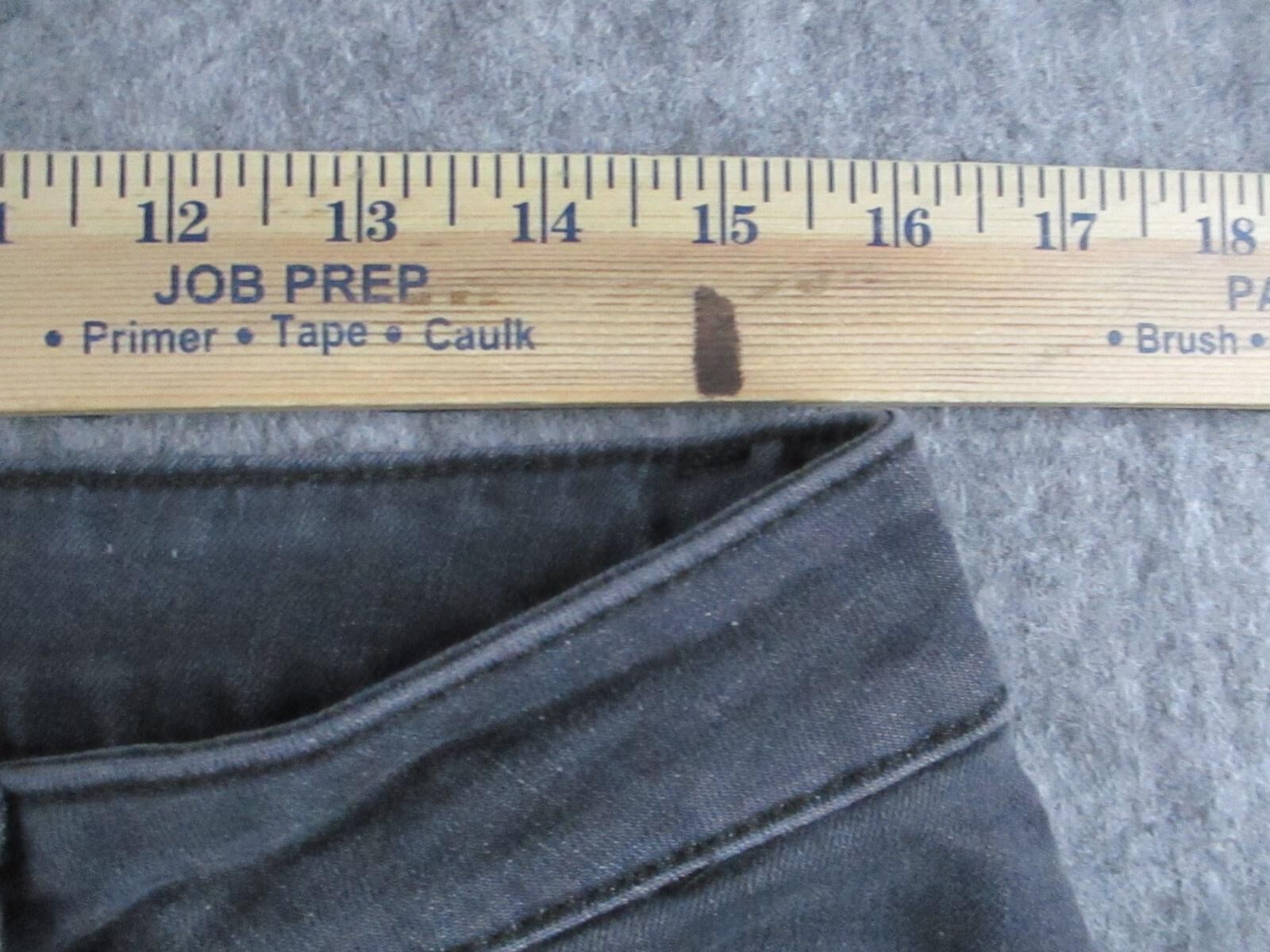 Lee Straight Jeans Womens 12 Gray Charcoal Wash Mid Rise Stretch Shaping 32×30