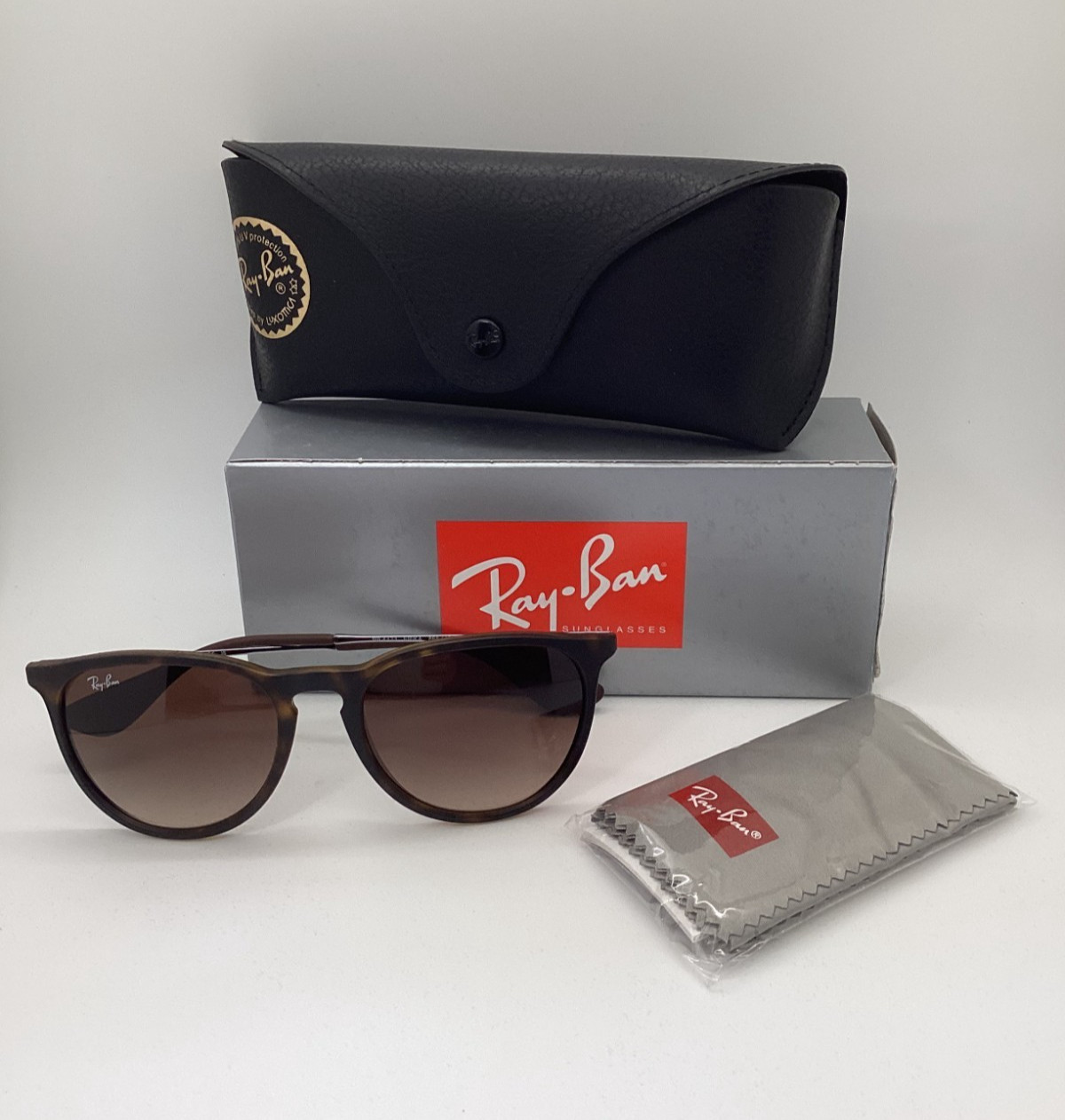 Ray Ban Erika (RB865/13) Rubber Havana 54mm/Dk Brown Gradient Womens SG