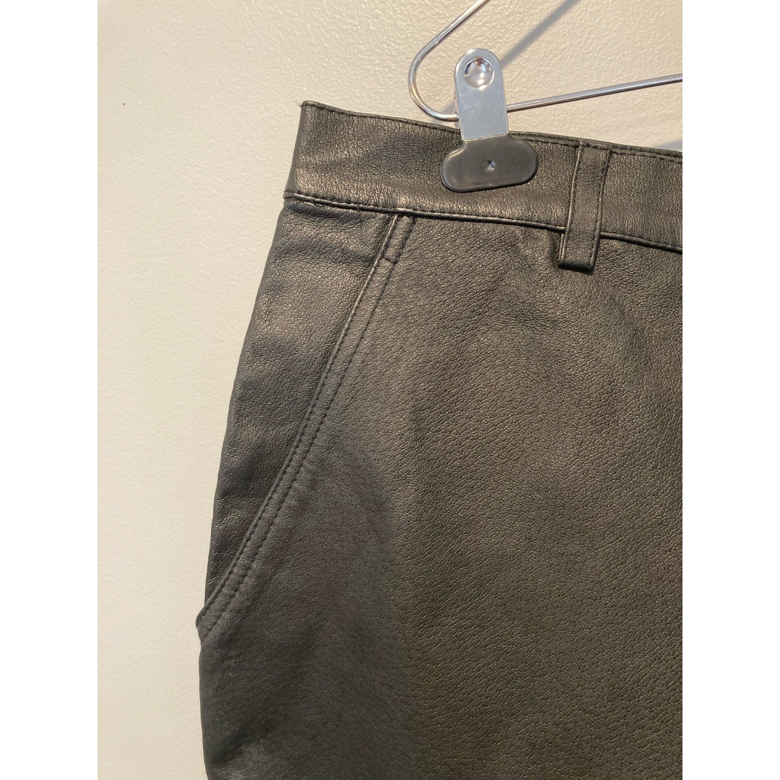 TDC Leather Collection Genuine Leather Pants Sz 34 NWOT