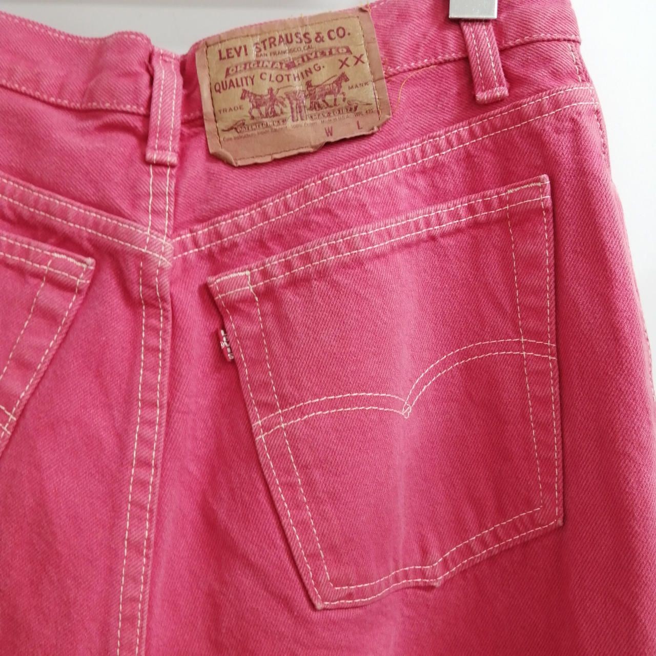 LEVI’S Post-dyeed Denim Pants PNK Made in USA Used