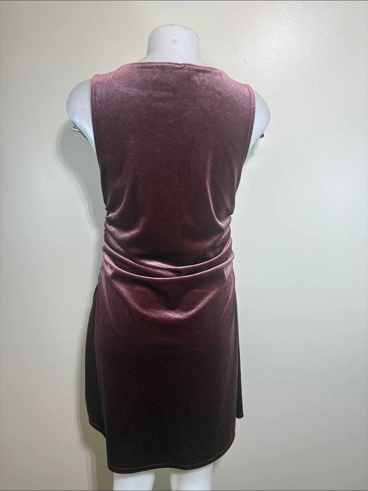 Wild Fable Burgundy Velvet Mini Sheath Dress Size M Sleeveless