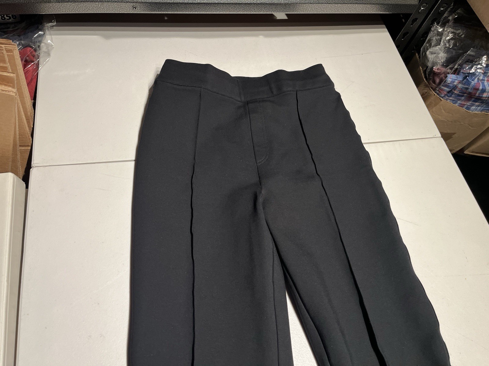 Spanx Pants Women’s Medium Ponte Flared Black Casual Pull On Rayon Nylon 28×30.5