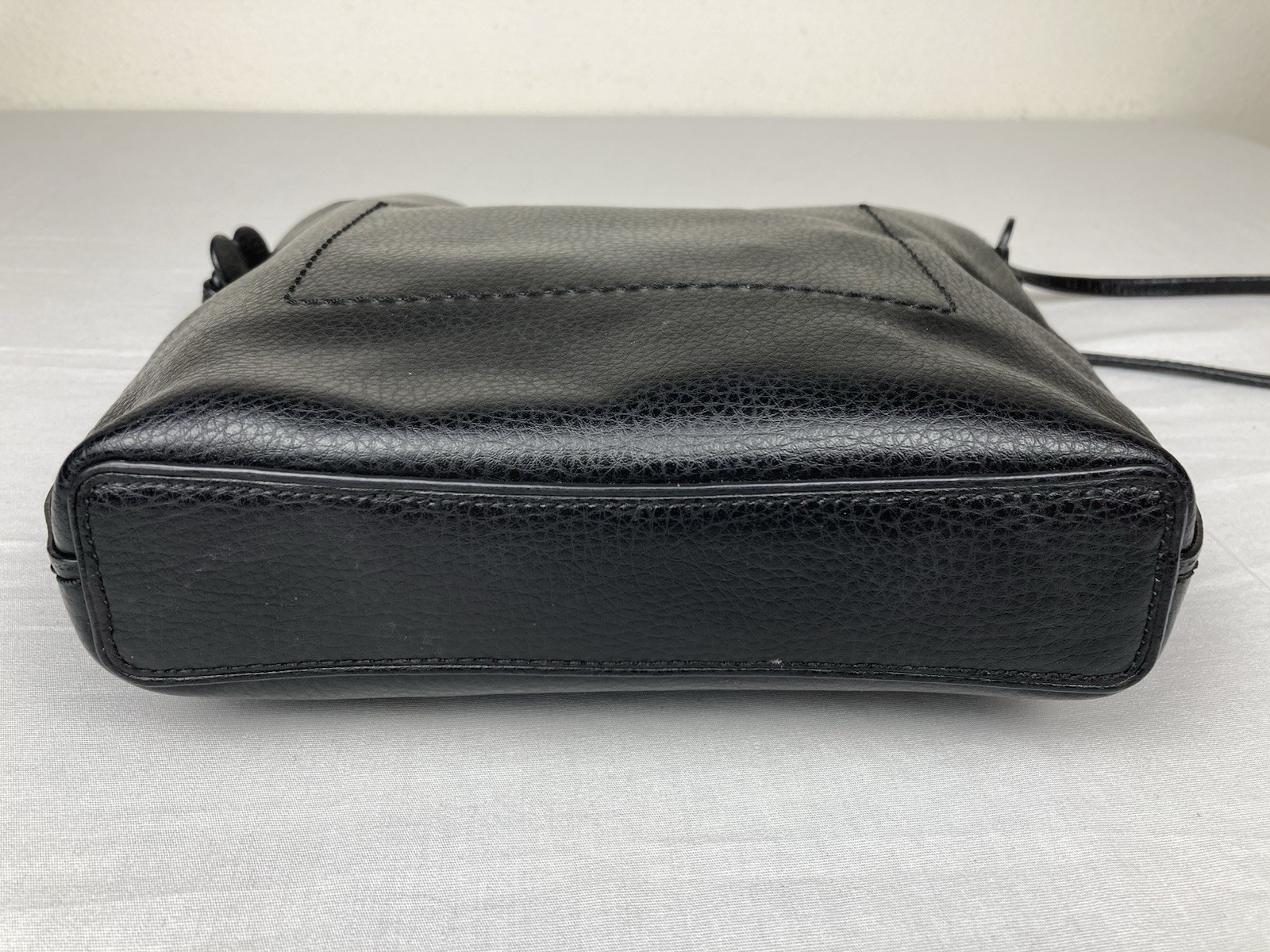 AUTHENTIC COACH LEATHER DERBY CROSSBODY FLOWER BAG BLACK F58661 VGC!