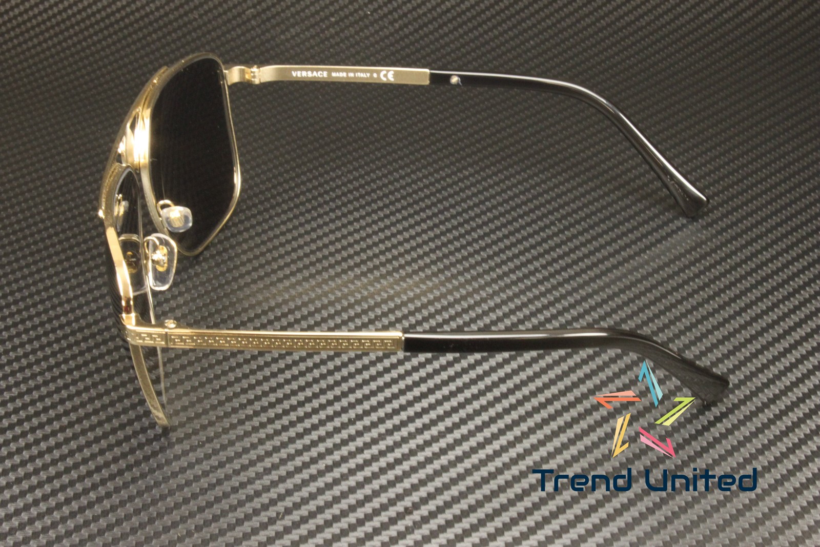 VERSACE VE2238 12526G Pale Gold Light Grey Mirror Silver 61 mm Men’s Sunglasses