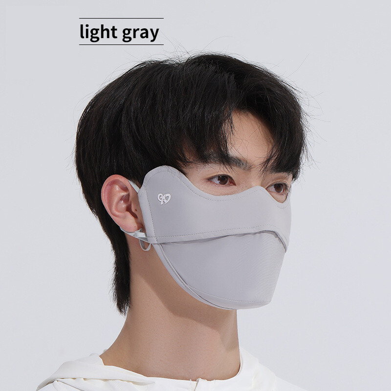 Summer UV Face Cover Mask UPF50+ Nylon Breathable Sun Mask with Eye Protection