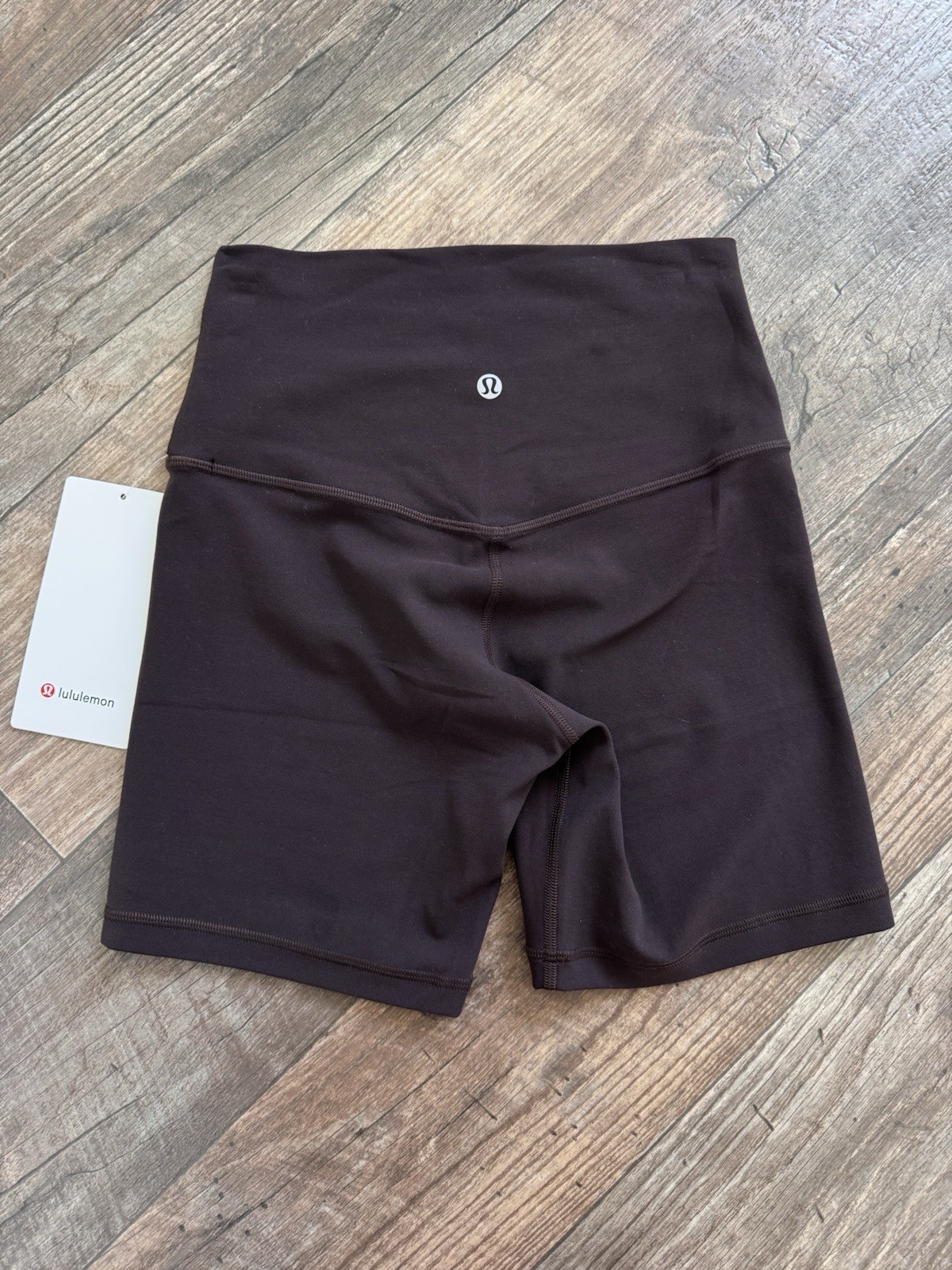 Lululemon Align High-Rise 6″ Yoga Shorts Brown Sequoia NWT SIZE 4