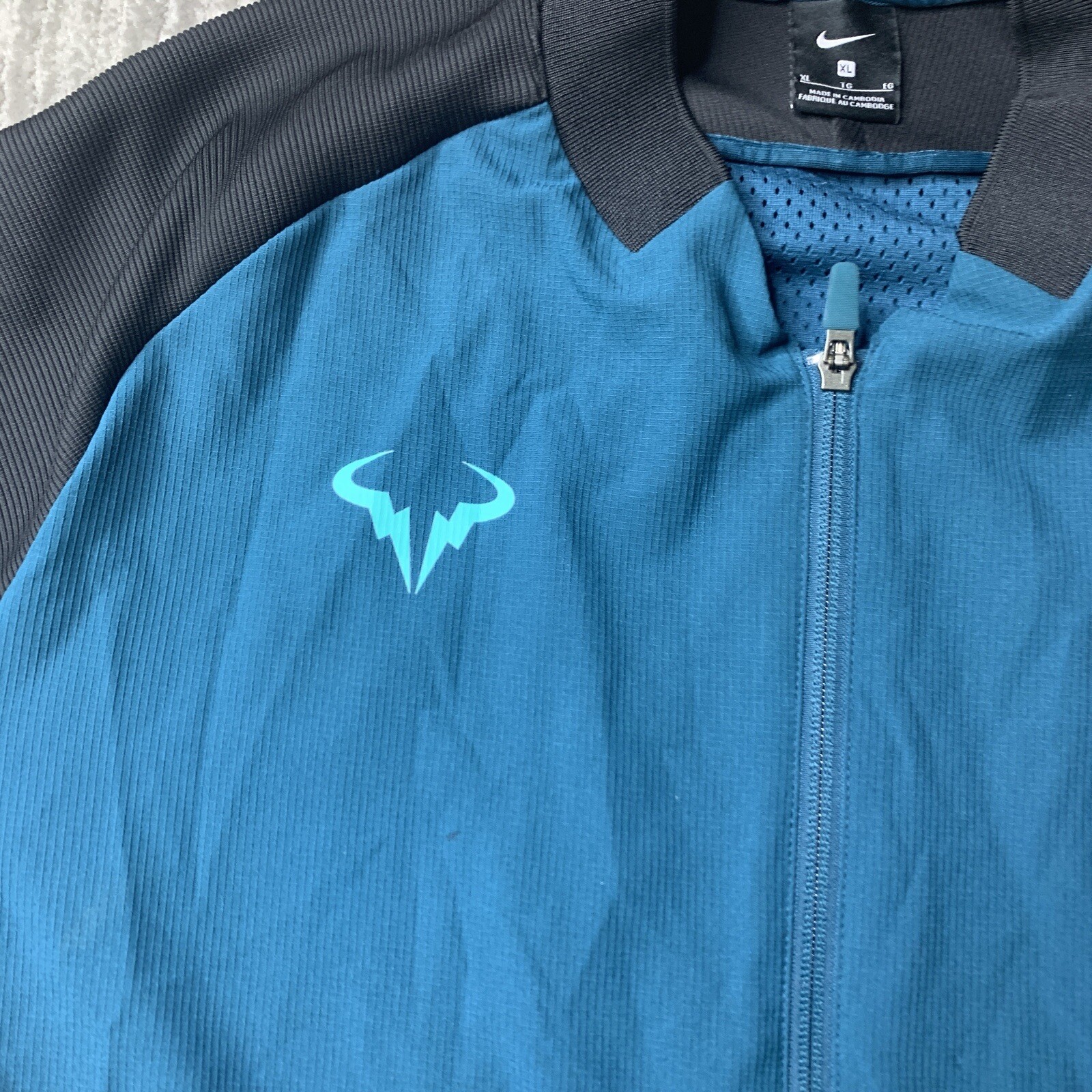 Nike Tennis Jacket Rafael Nadal Premier Mens Extra Large Midnight Turquoise