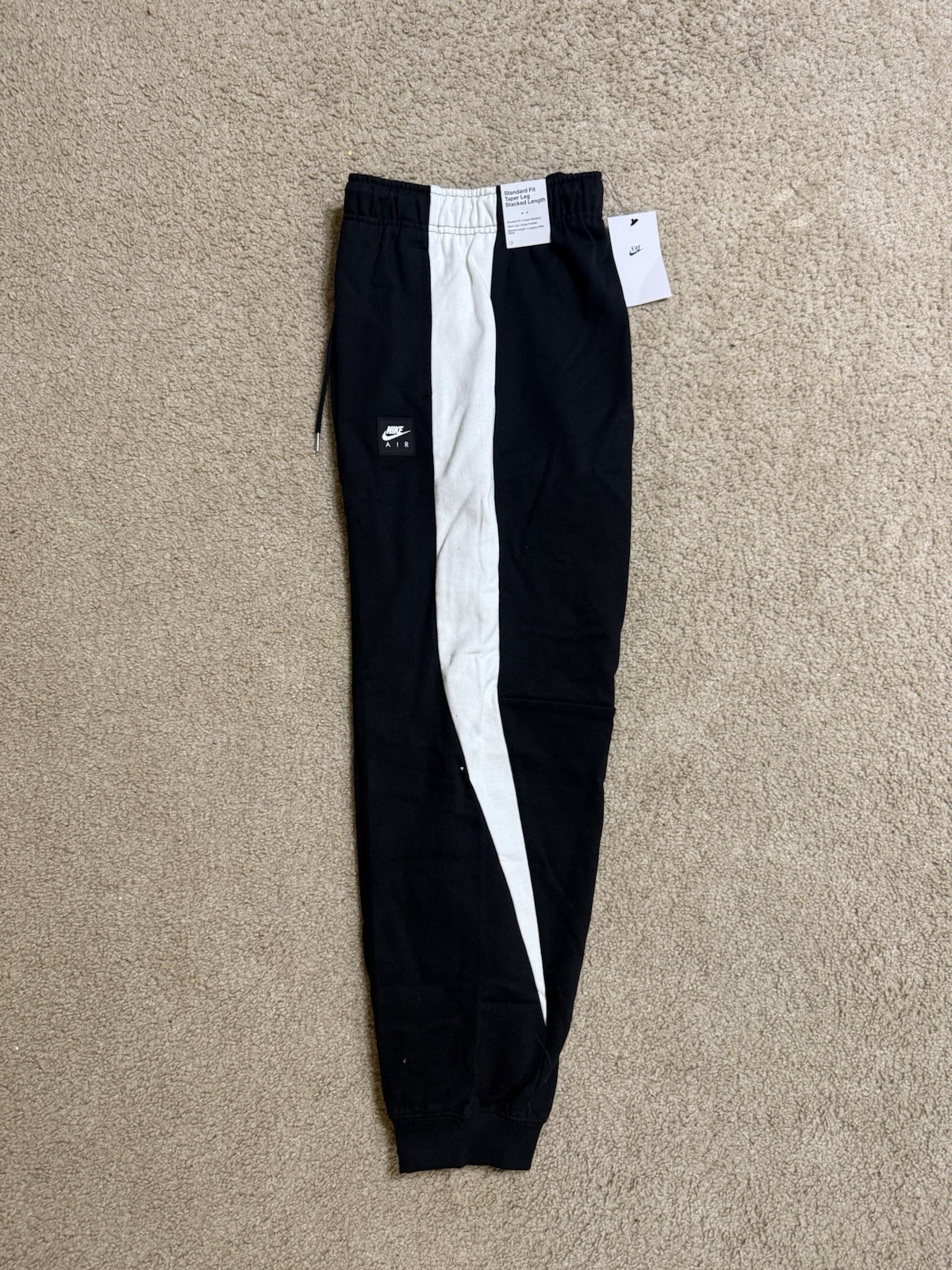 Nike Air Men’s Fleece Sweatsuit Tracksuit Hoodie & Pants Set Black NEW Sz M, L