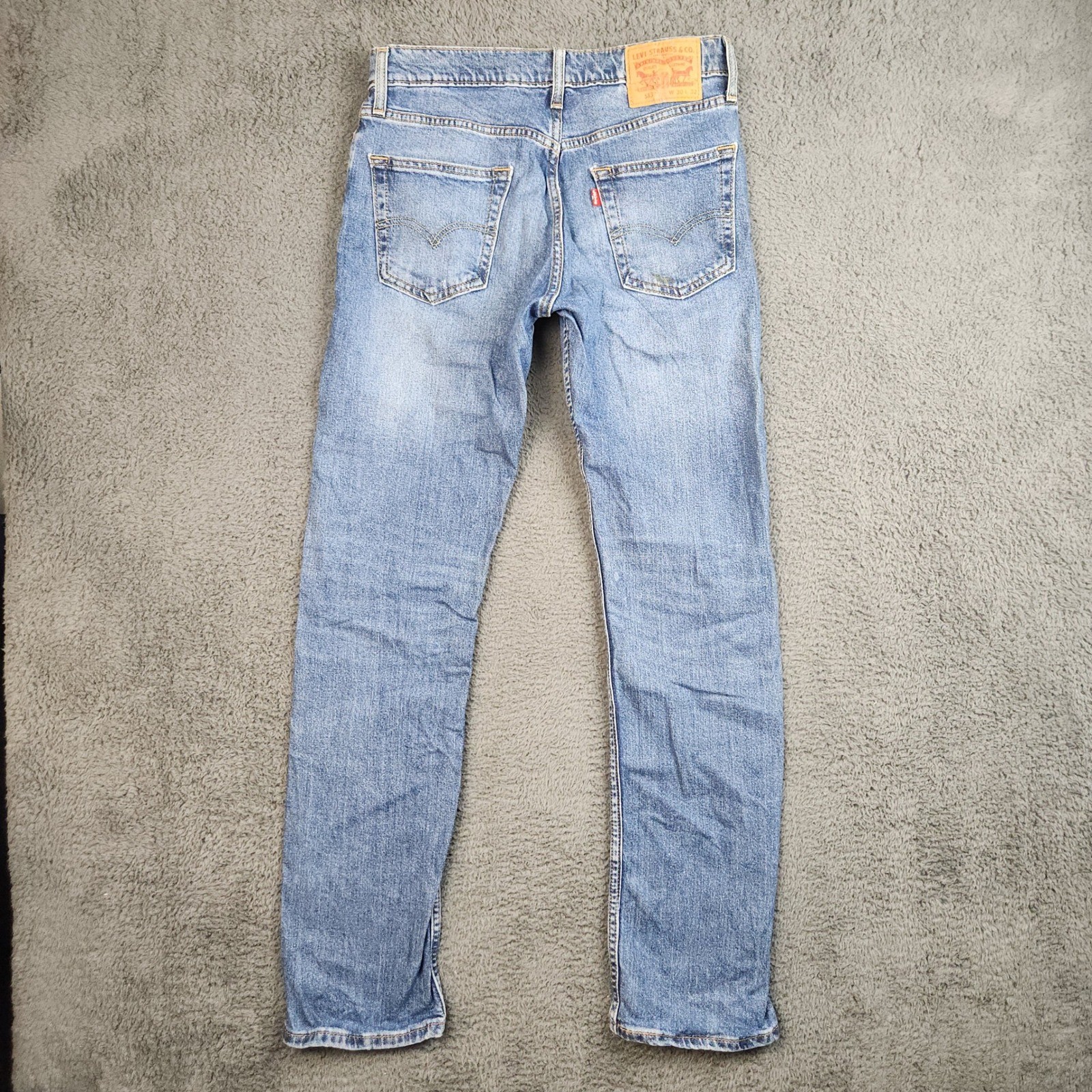 Levi’s 513 Slim Straight Jeans Mens Size 30×32 Blue Stretch Slim Seat Thigh