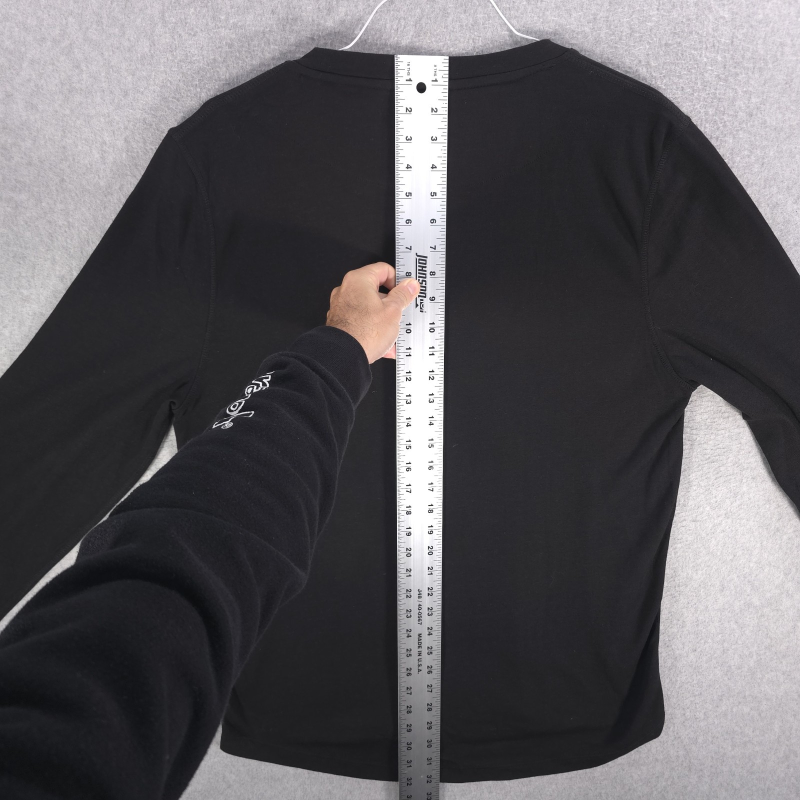 Omni-Wool Poly Blend Black Long Sleeve Crew Warm Base Layer Shirt Mens XXL