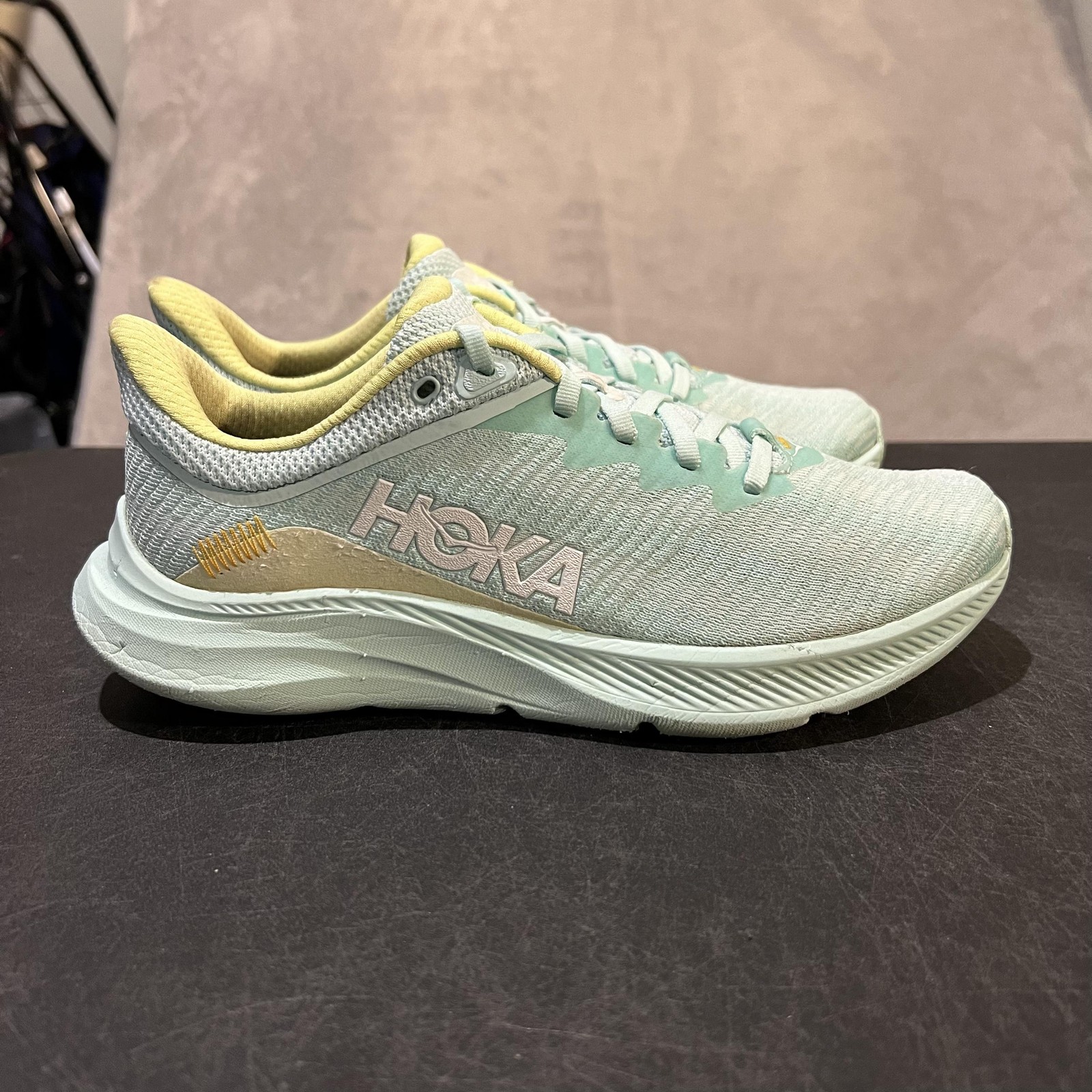 Hoka One One Solimar Running Shoes Womens 7.5 B Sunlit Ocean Cushioned Sneakers