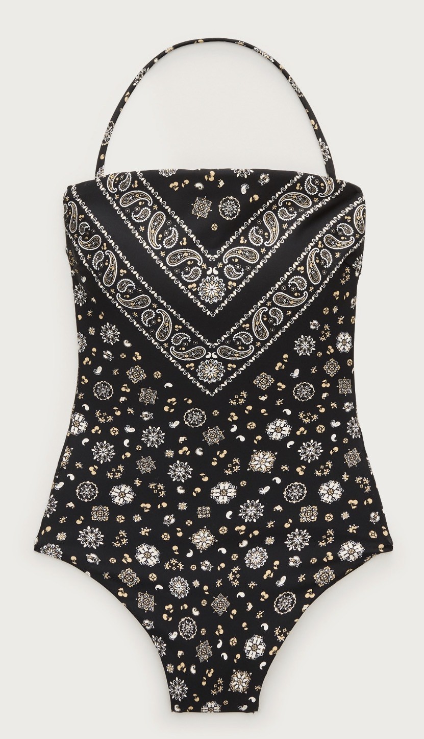 NWT J.Crew Size 8 Long-torso Gemma Bandeau One-piece Classic Sculpt Black Ivory