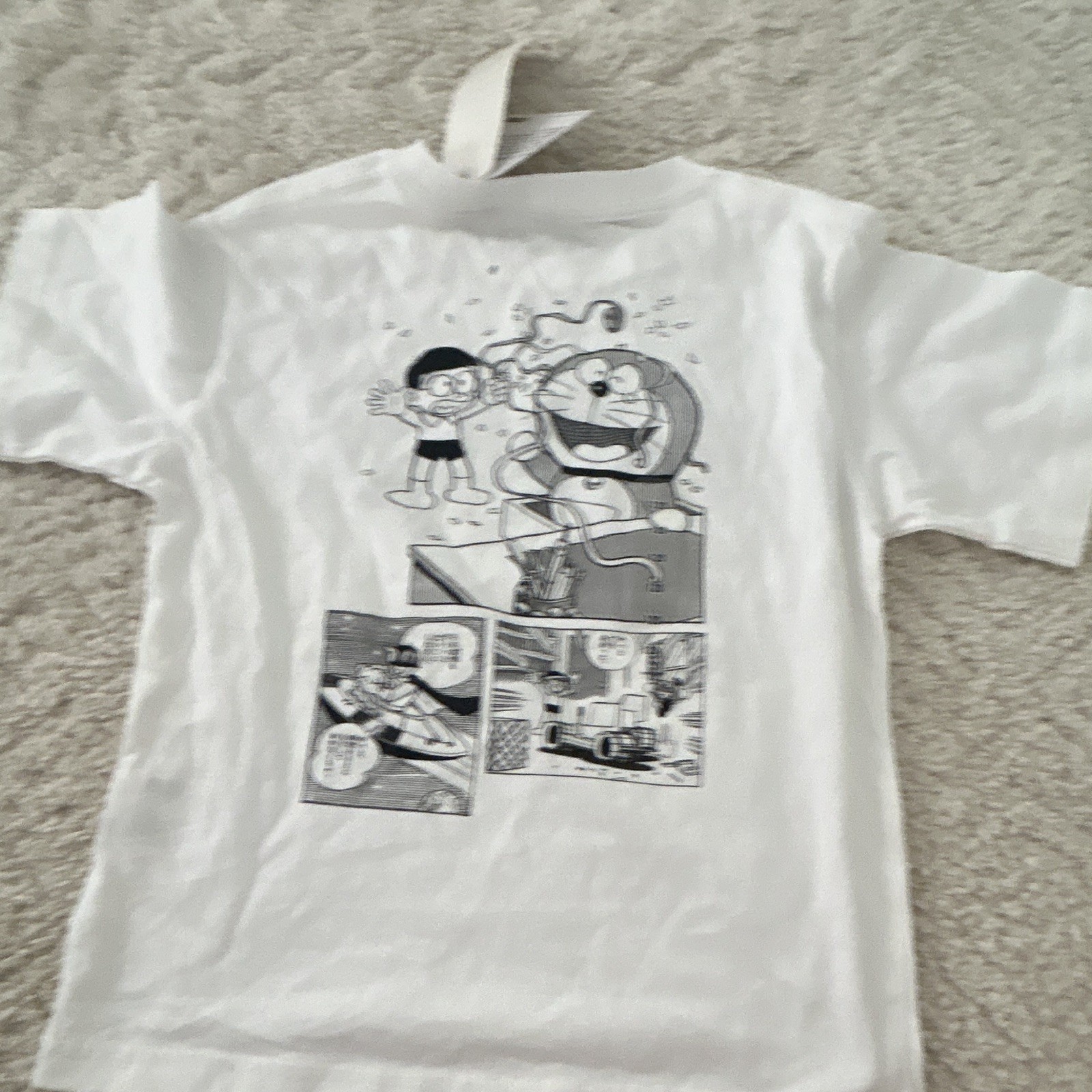 UNIQLO UT Doraemon 90th Anniversary White Crewneck T-Shirt size 120