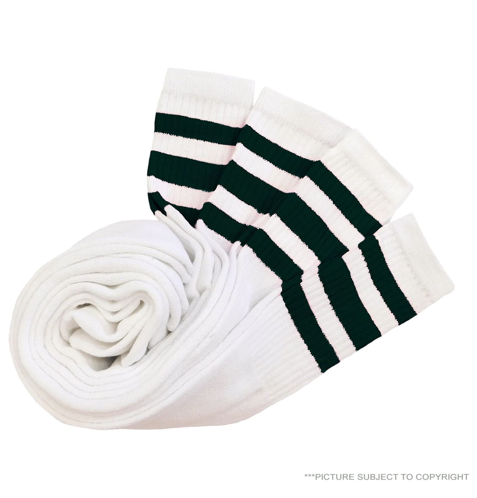 4 PAIRS TUBE SOCKS BLACK Stripes LONG OLD SCHOOL SOCKS 10-15