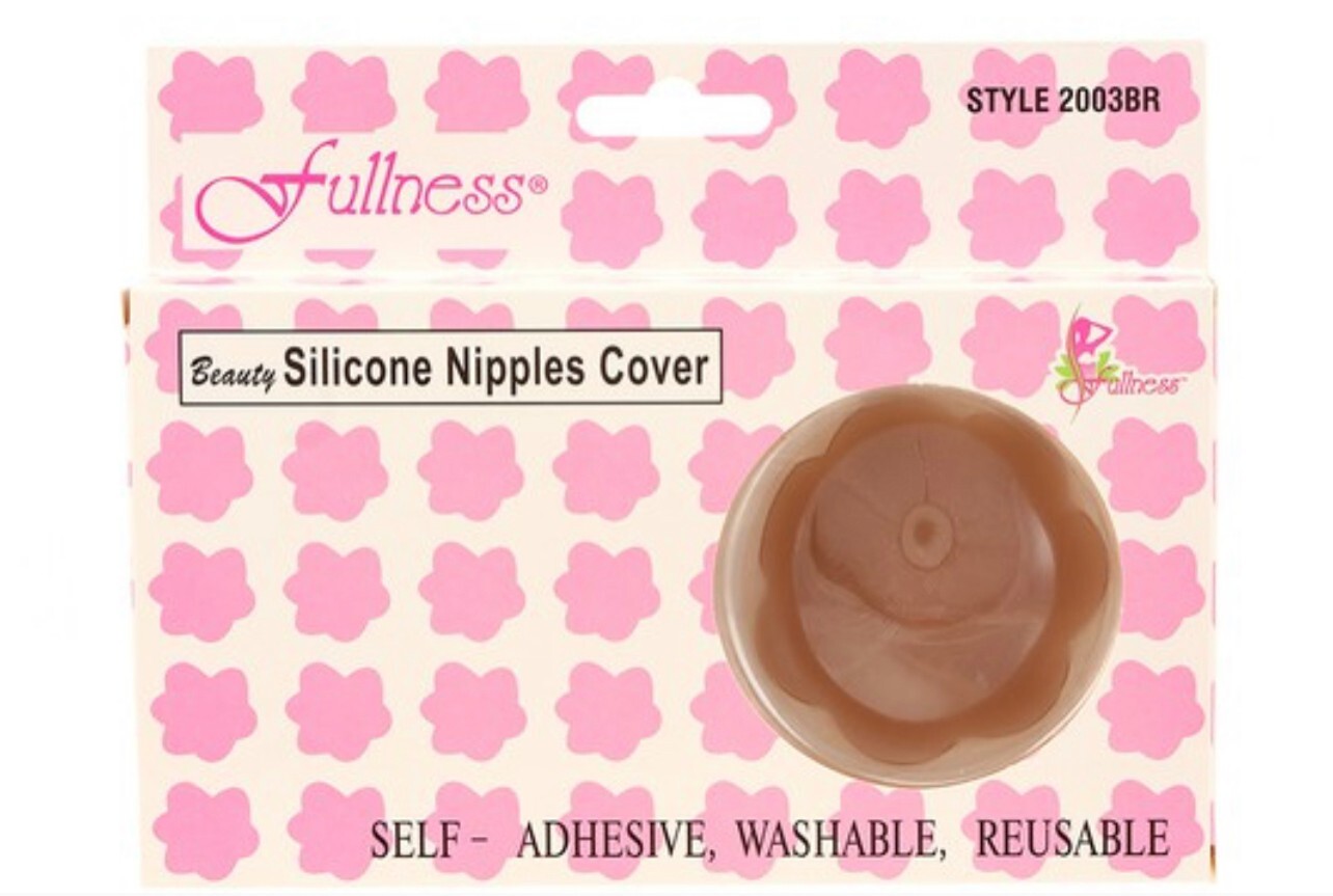 2 Pairs Fullness Soft Silicone Reusable Self Adhesive Breast Petal Nipple Covers