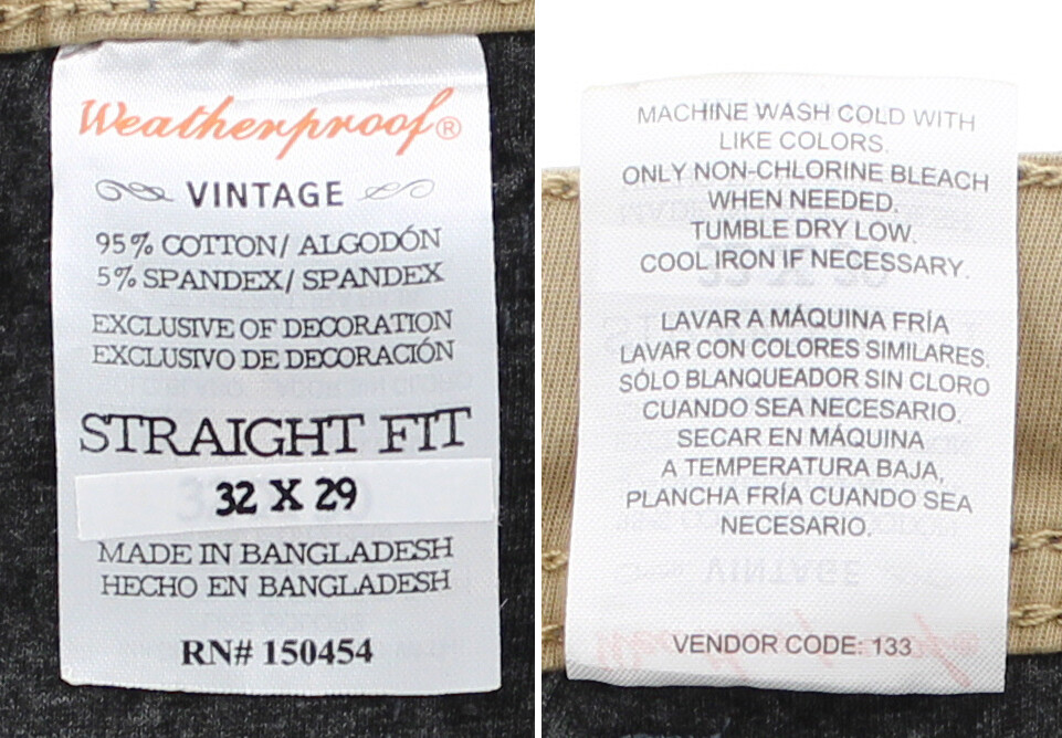 Original Weatherproof Vintage Men’s Flex Utility Pants Straight Fit, 6-Pockets