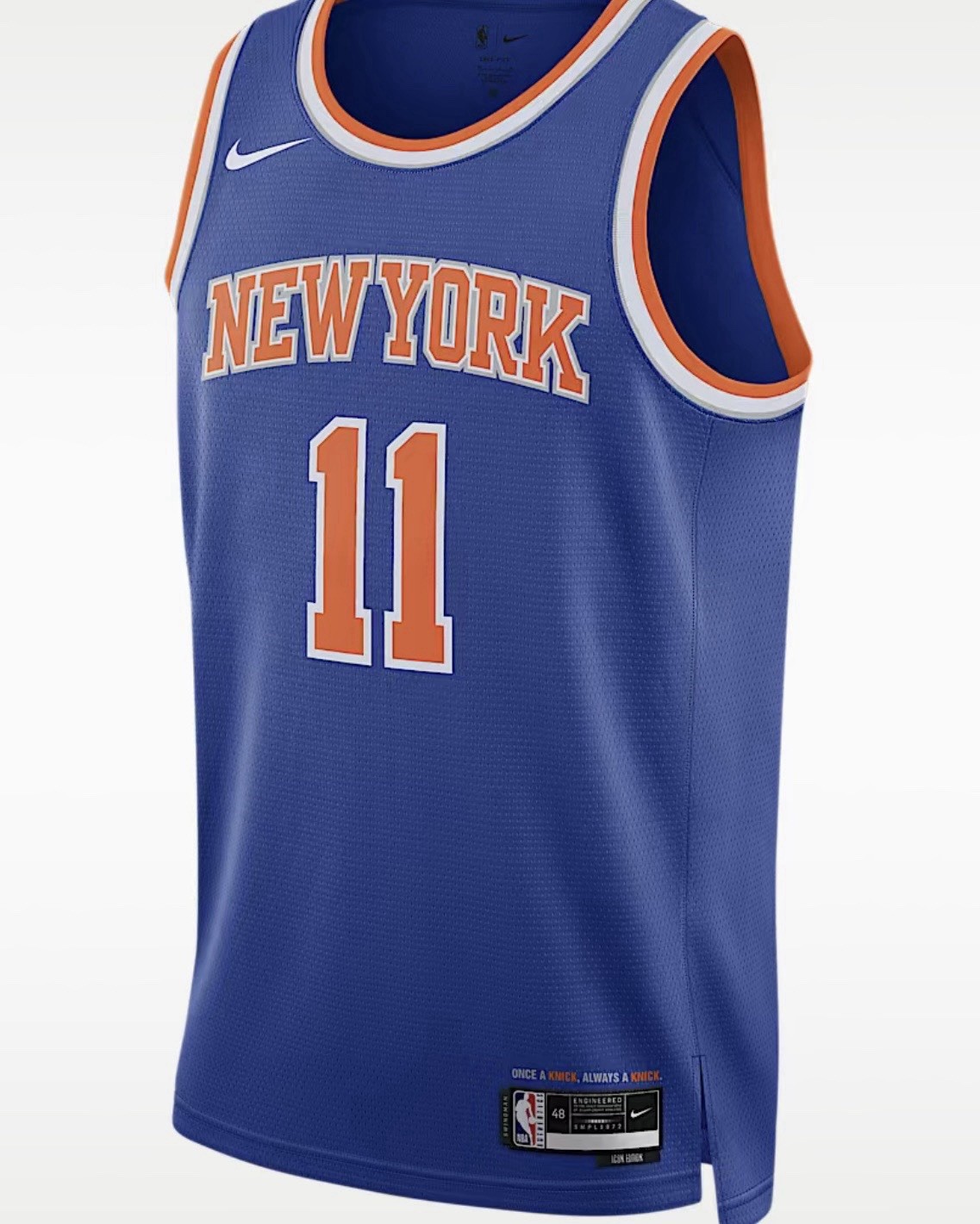 Nike x NBA New York Knicks Jalen Brunson #11 Jersey Icon Men Size L (DN2015-498)