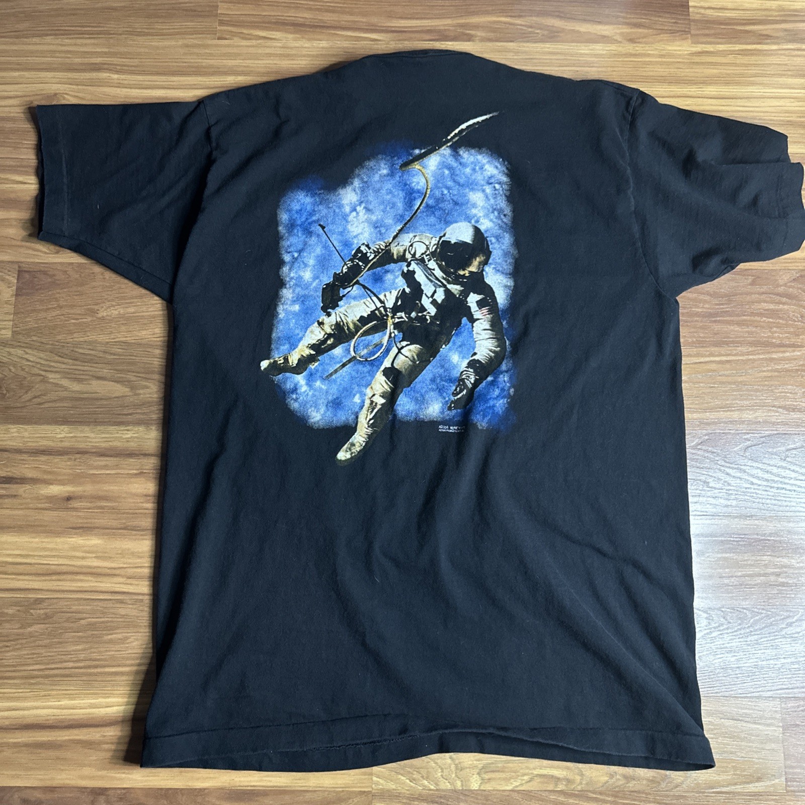 Vintage Henry Crown Space Center Chicago Museum NASA Astronaut Shirt Black XXL