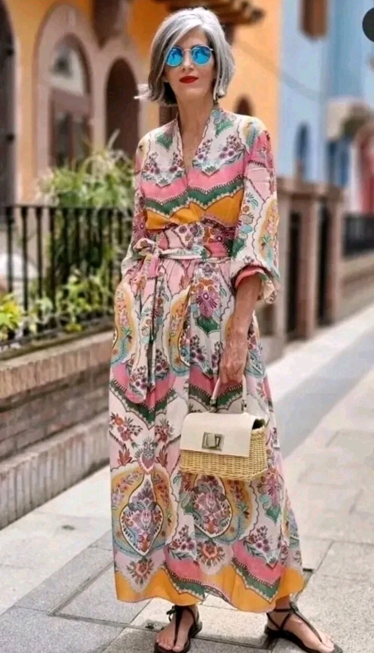 Zara Oriental Print Midi Kimono Wrap Summer Dress Size M Medium 10 12 NEW BNWT